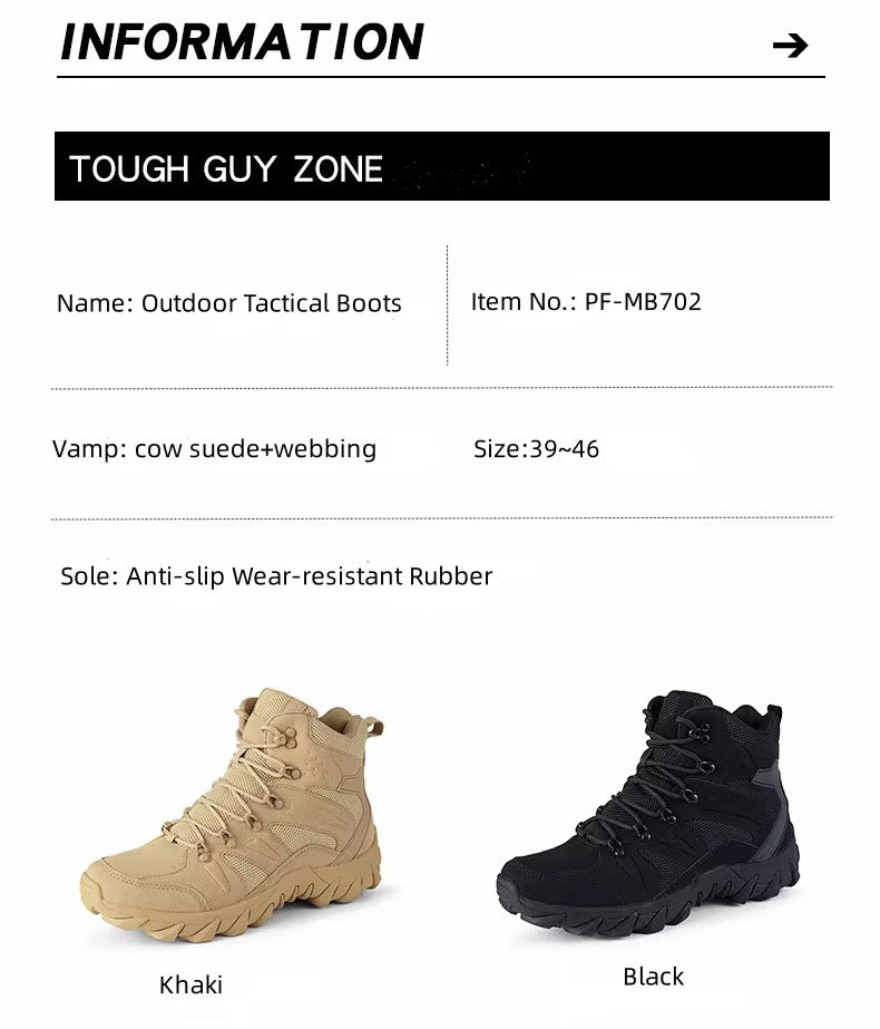 Tactical Hiking Boots – Anti-Slip & Wear-Resistant