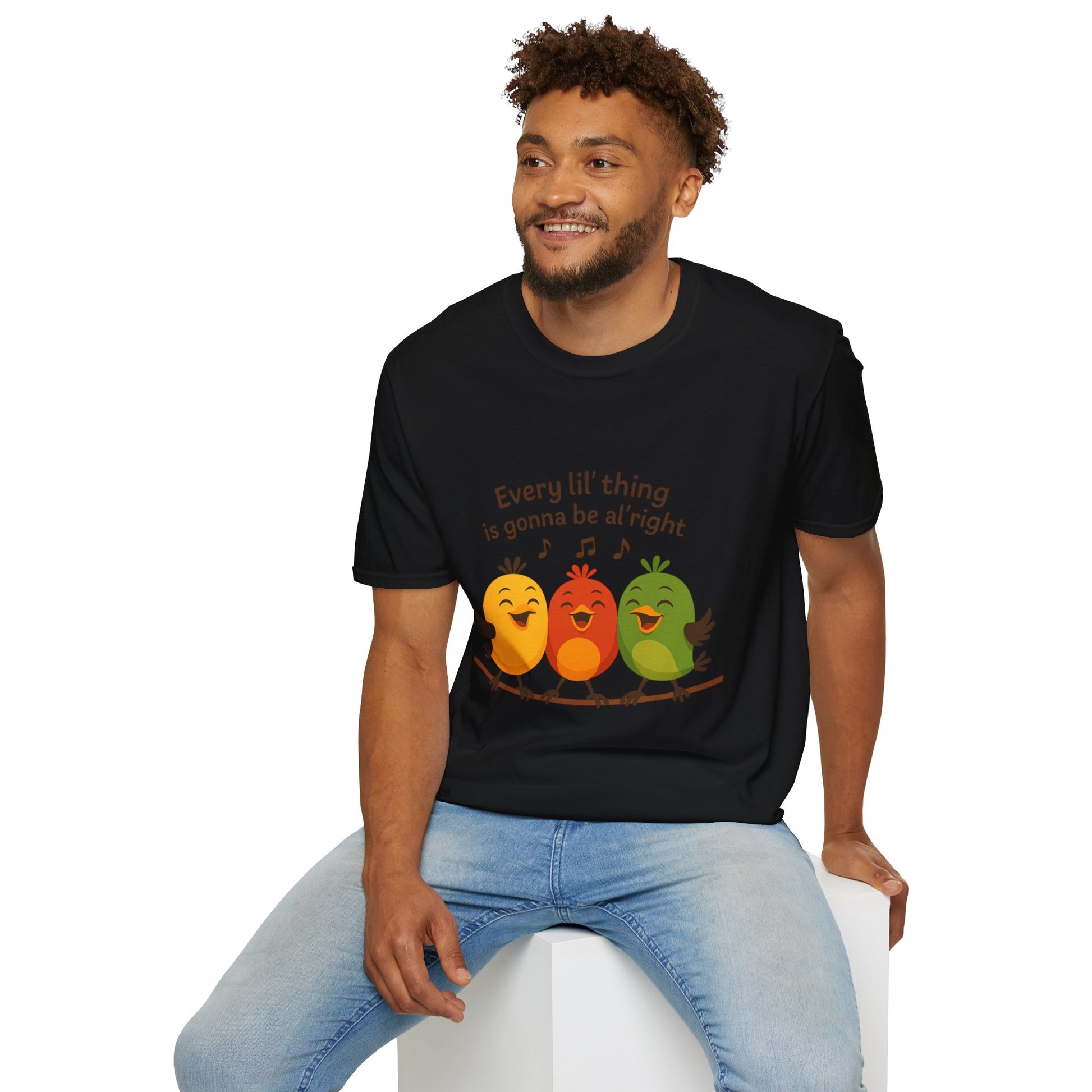 3 Little Birds Funny T-Shirt – “Every li'l thing, is gonna be alright” Edition