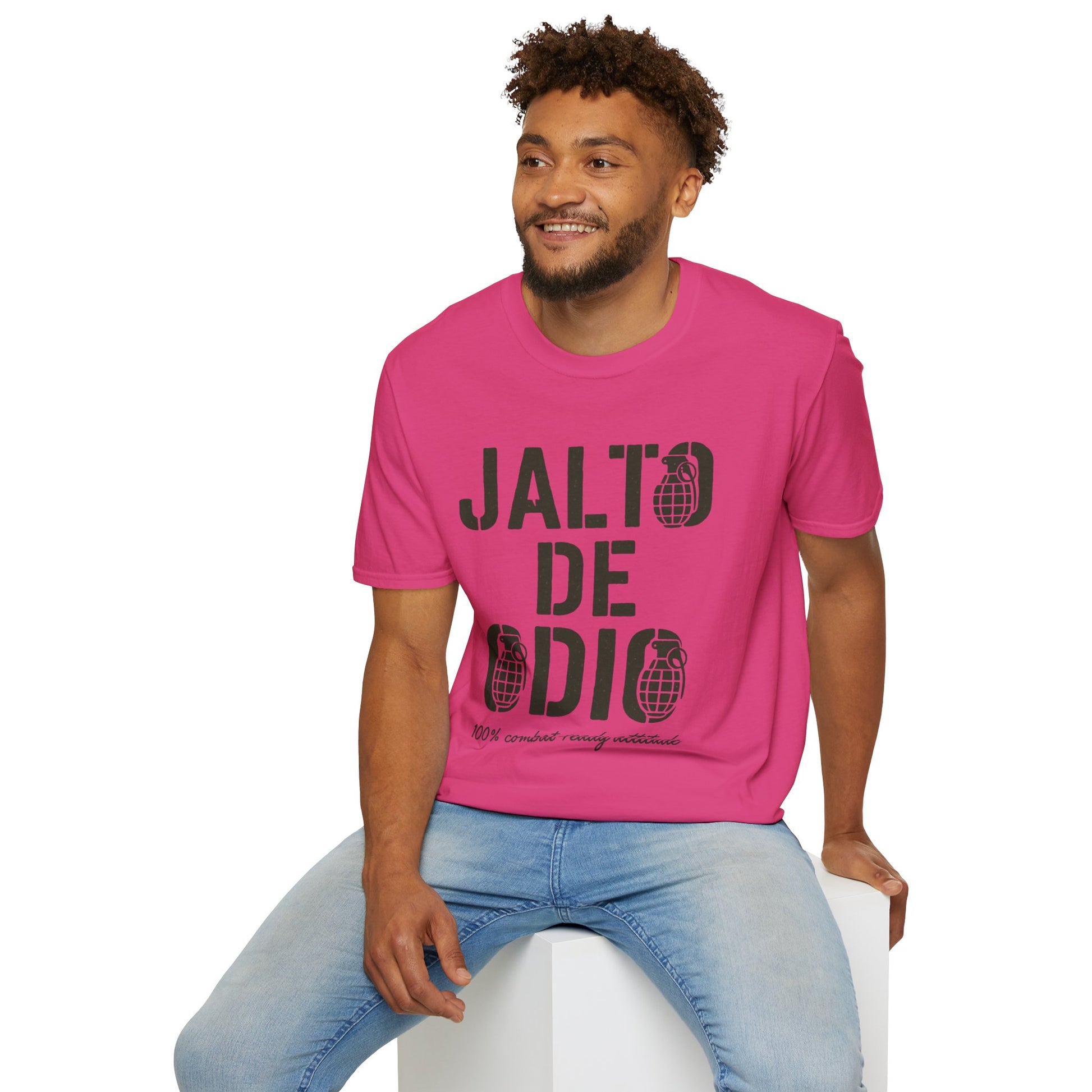 “Jalto de Odio” – Funny Military T-Shirt for the Unit’s Most Negative Hero