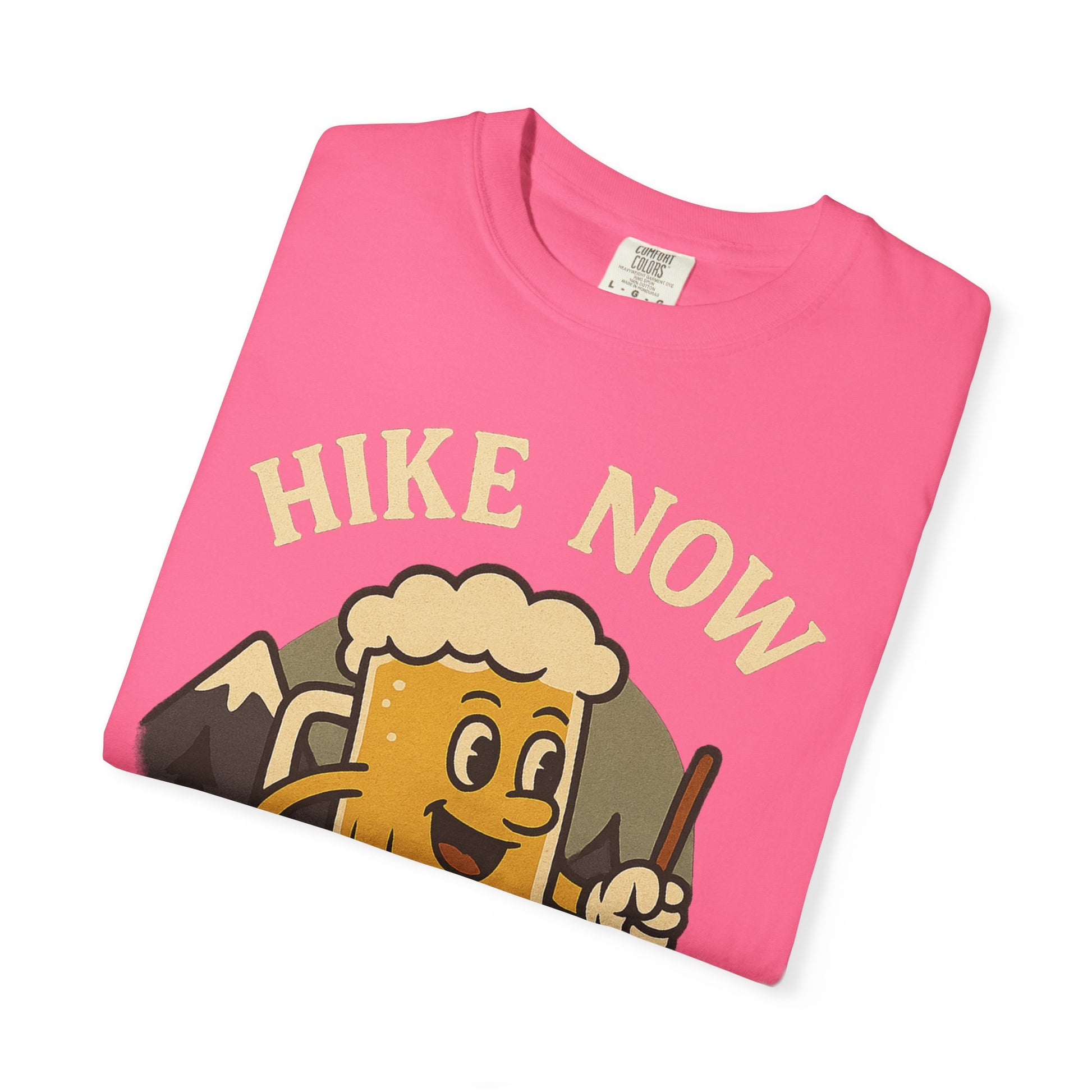 Hike Now, Beer Later…Maybe 1 or 2 for the Road – Funny Hiking Beer T-Shirt