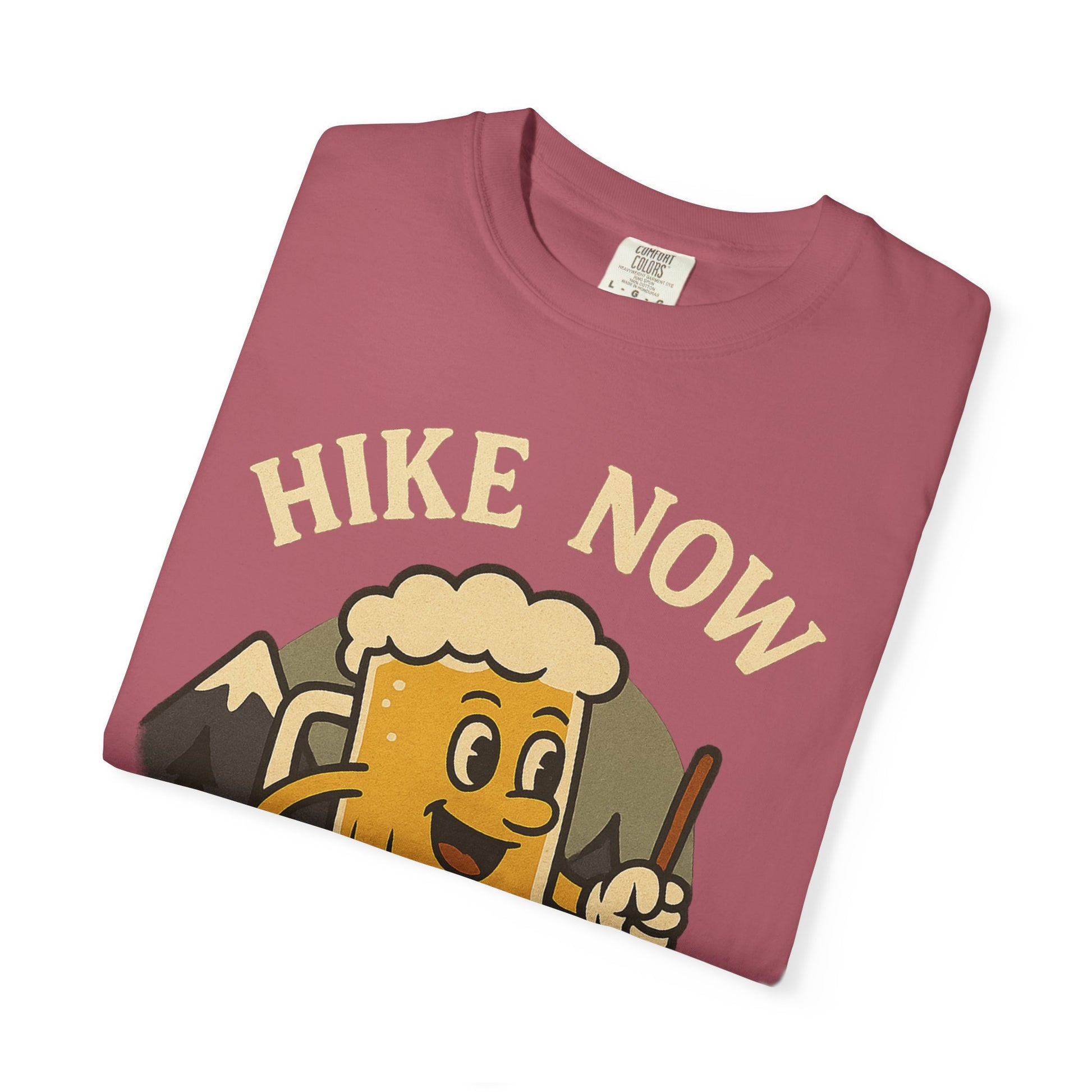 Hike Now, Beer Later…Maybe 1 or 2 for the Road – Funny Hiking Beer T-Shirt