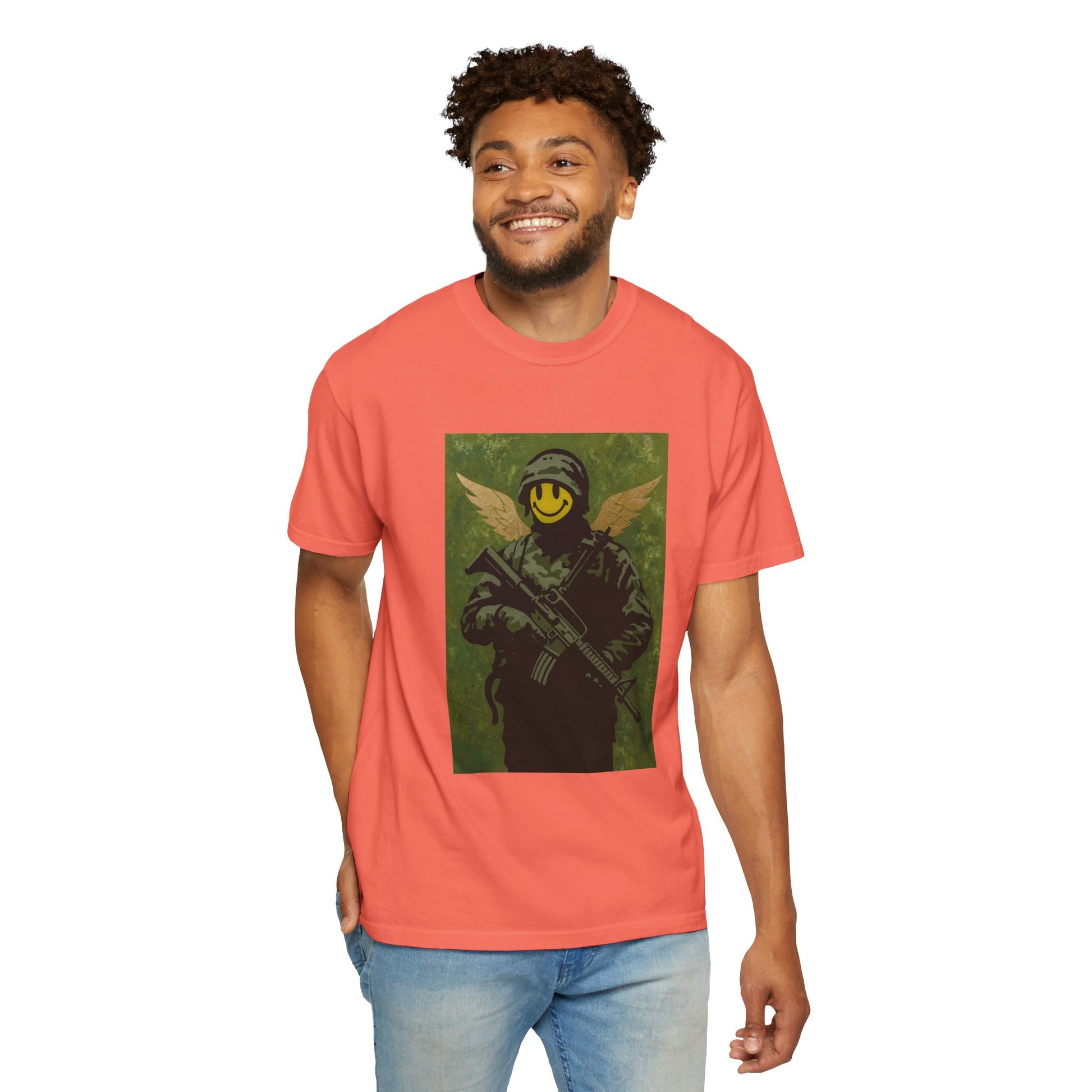 Happy Face Soldier Edition – Military-Urban Graphic Tee