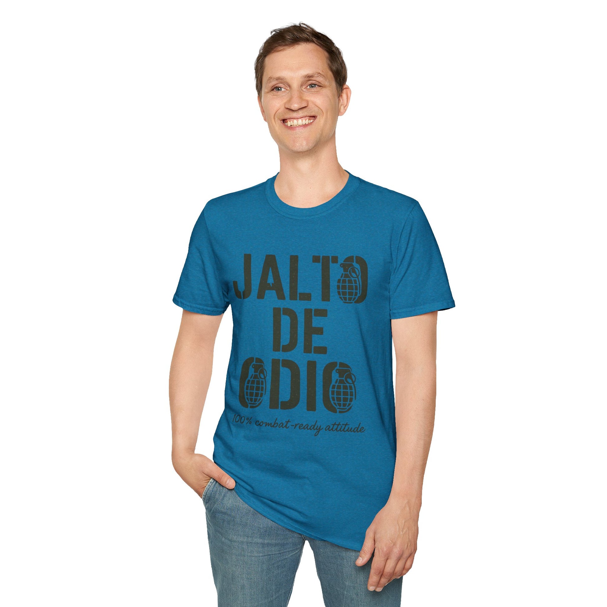 “Jalto de Odio” – Funny Military T-Shirt for the Unit’s Most Negative Hero
