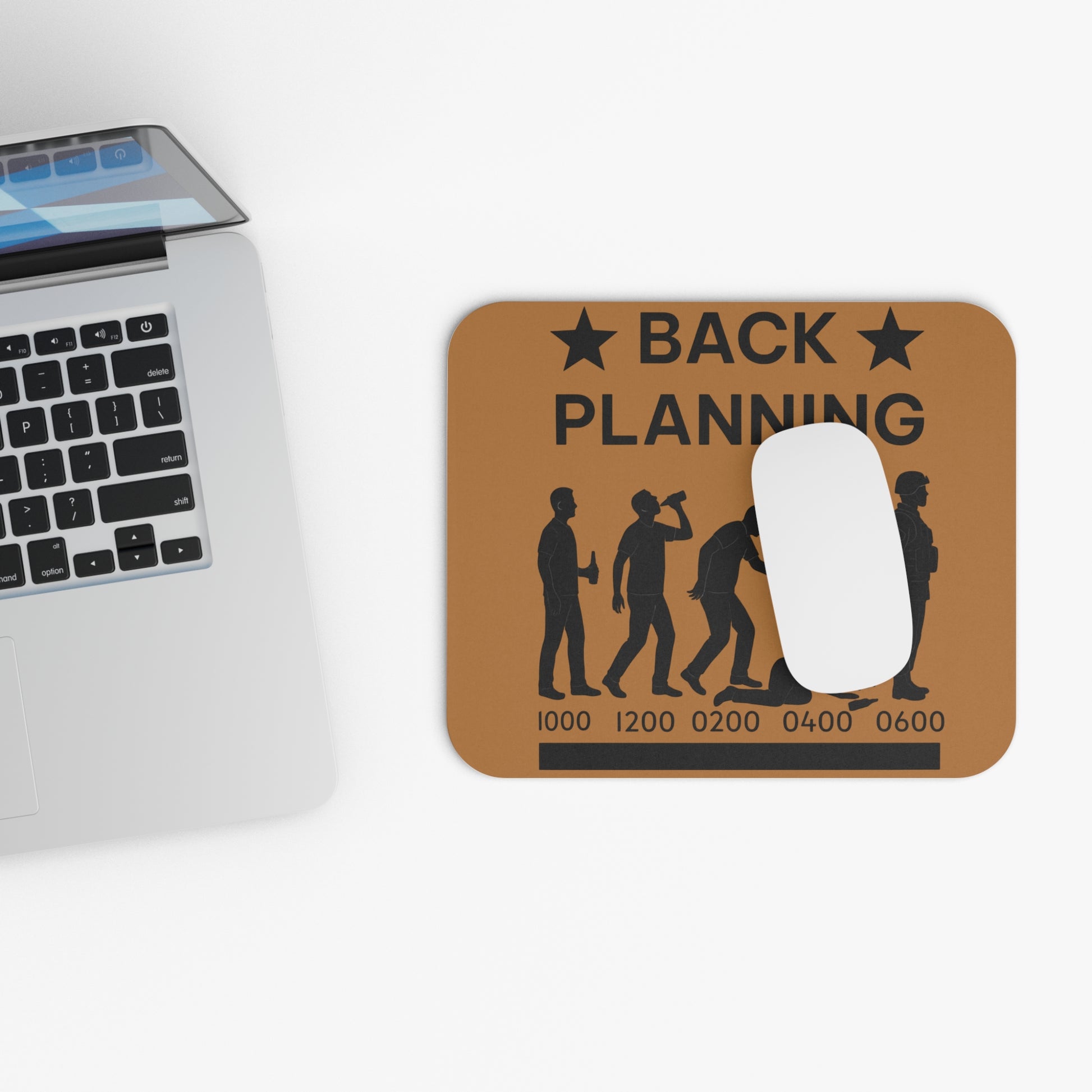 Mouse Pad with Funny Design, Gamer Desk Accessory, Home Office Decor, Military Theme