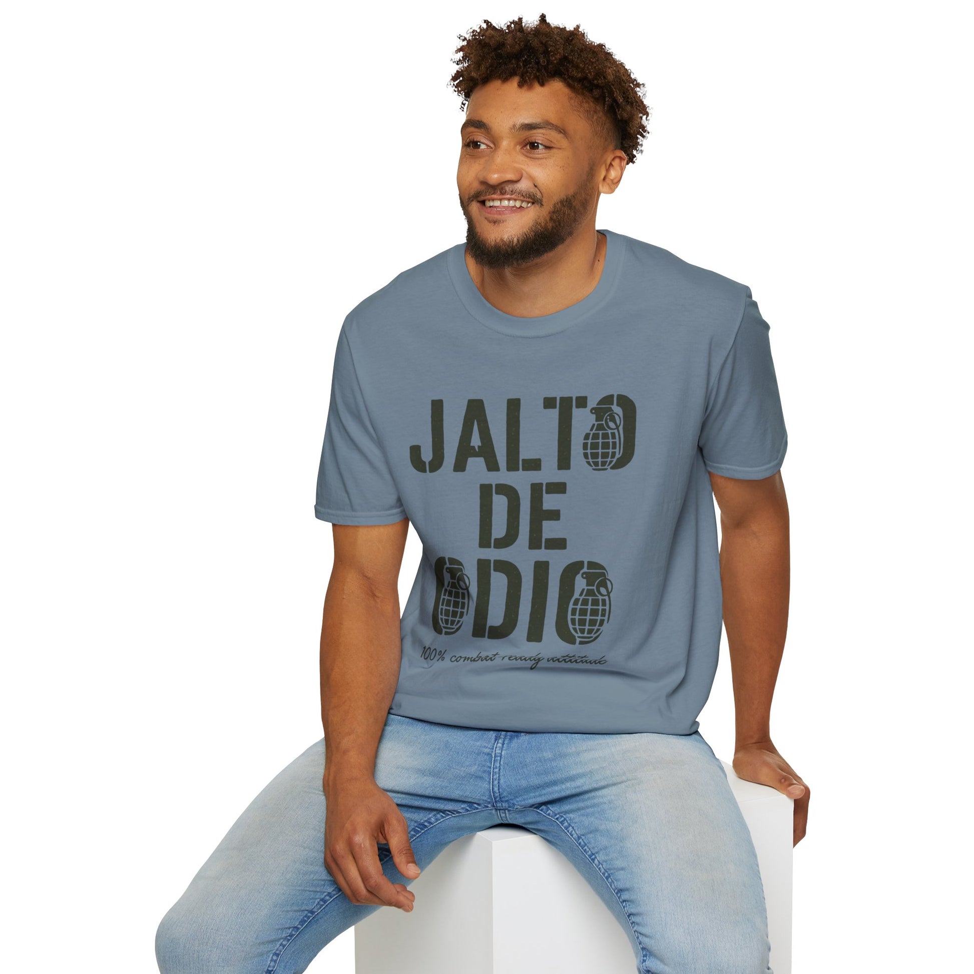 “Jalto de Odio” – Funny Military T-Shirt for the Unit’s Most Negative Hero