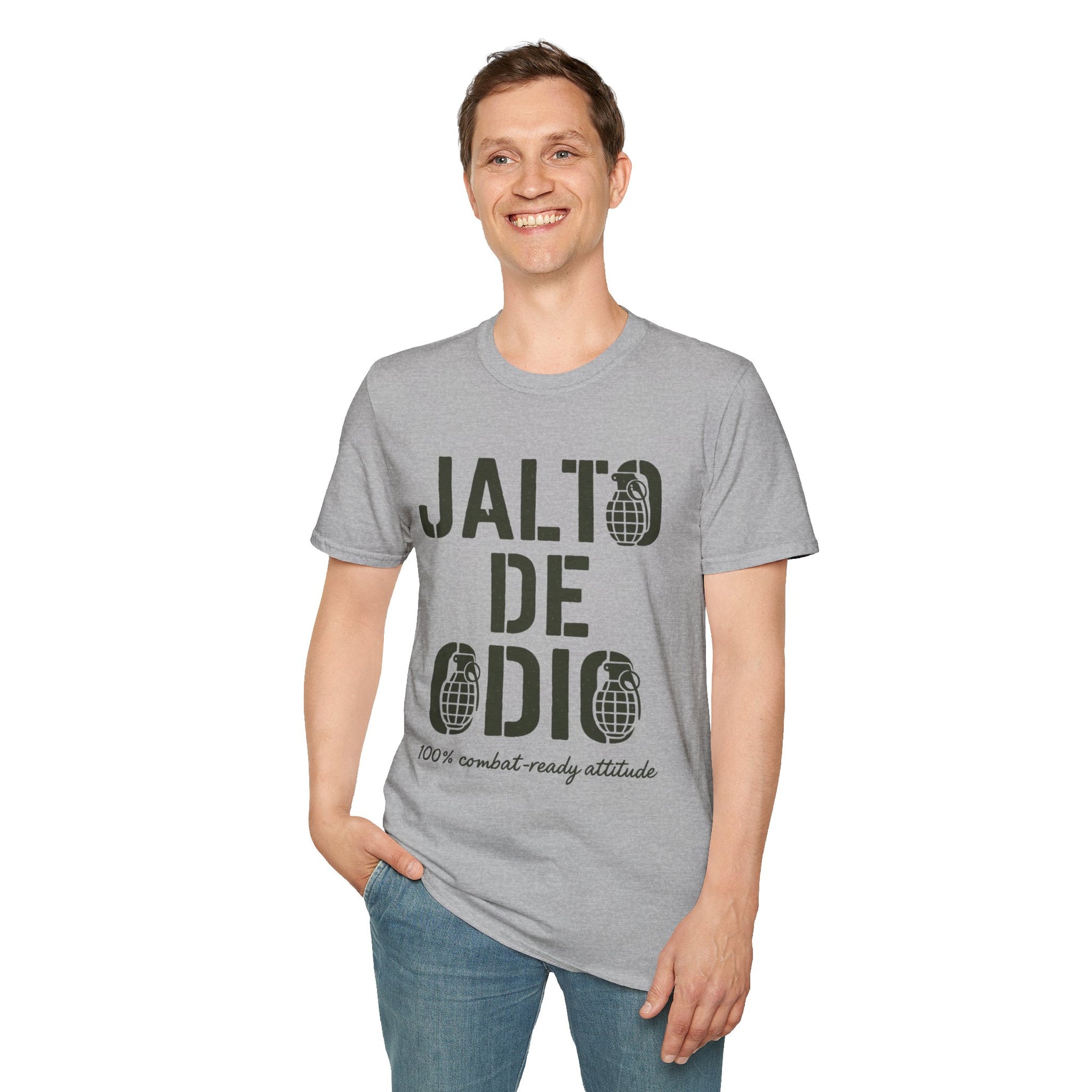 “Jalto de Odio” – Funny Military T-Shirt for the Unit’s Most Negative Hero