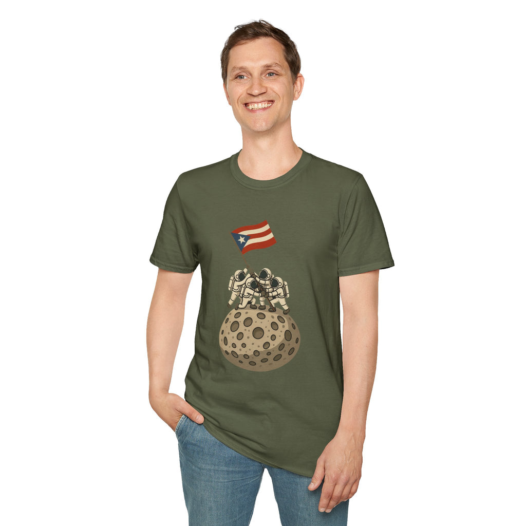 "Boricuas en la Luna" T-Shirt, Casual Wear