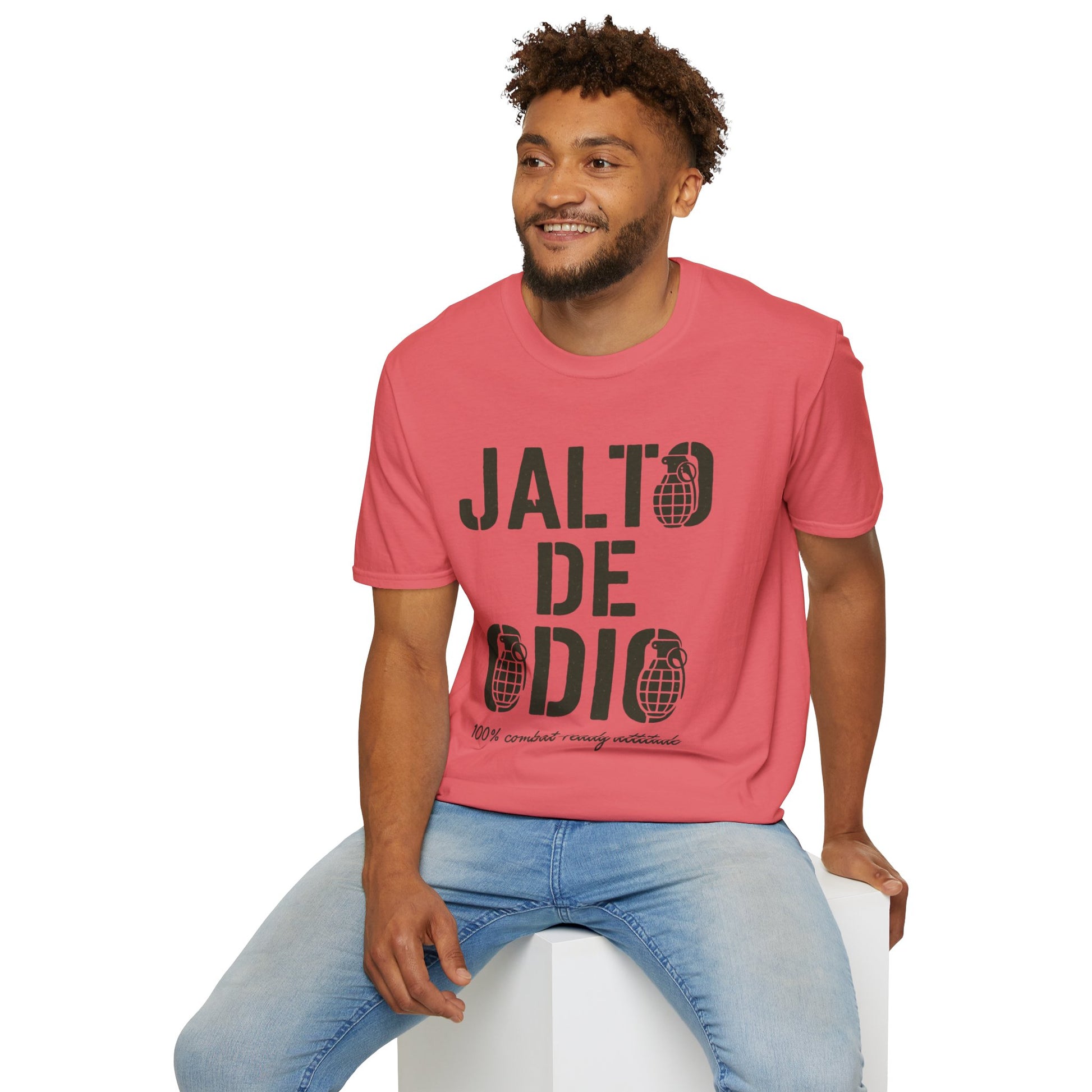 “Jalto de Odio” – Funny Military T-Shirt for the Unit’s Most Negative Hero