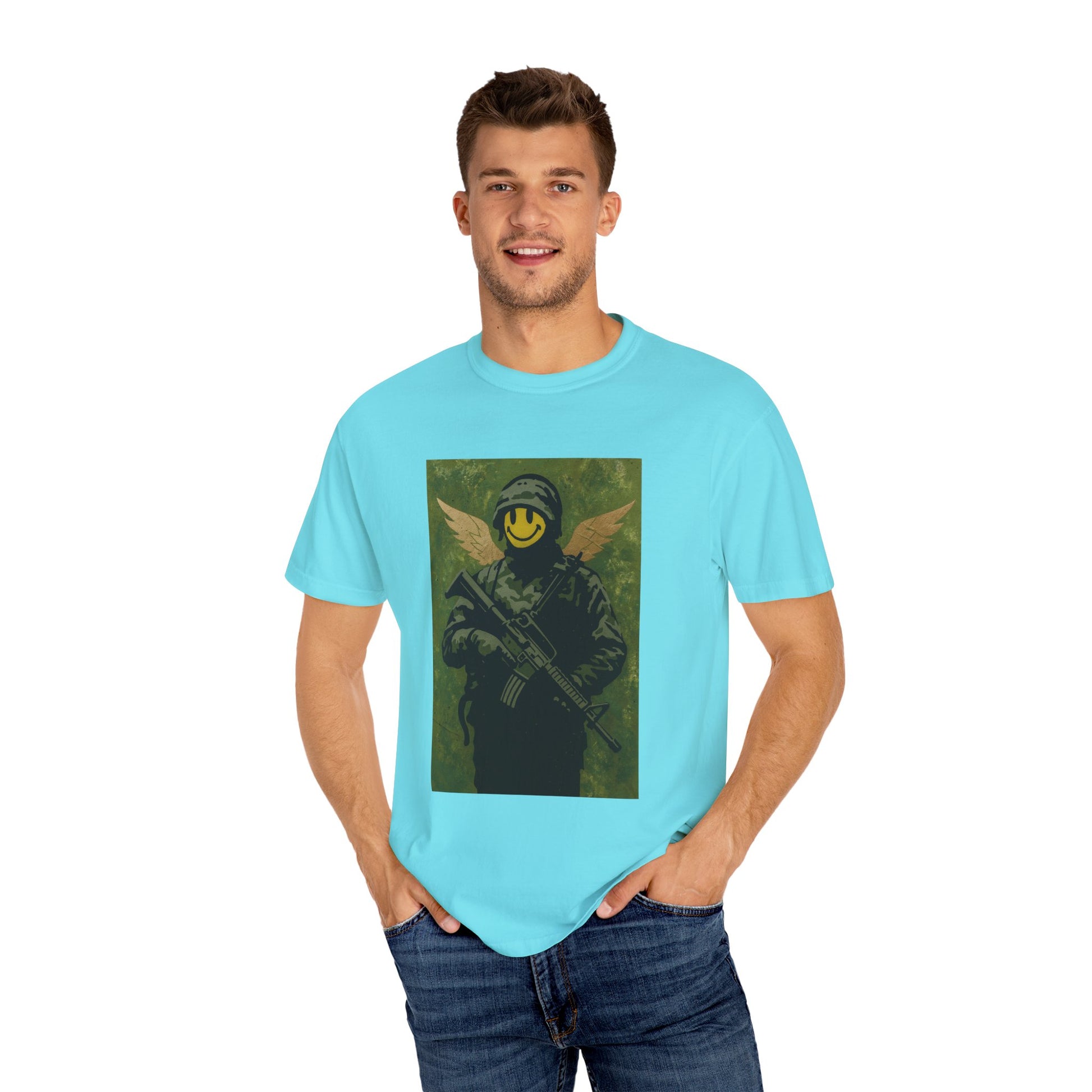 Happy Face Soldier Edition – Military-Urban Graphic Tee