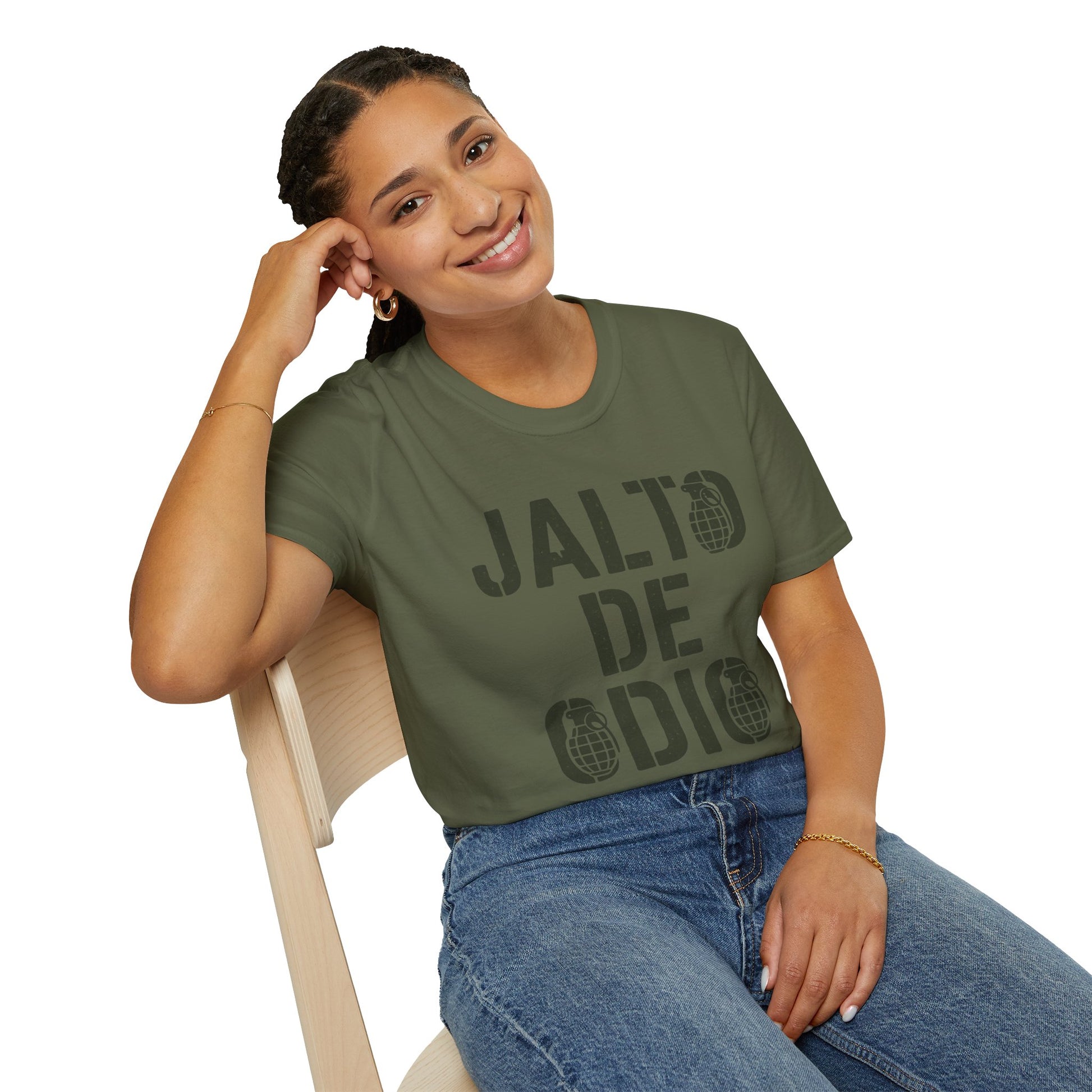 “Jalto de Odio” – Funny Military T-Shirt for the Unit’s Most Negative Hero