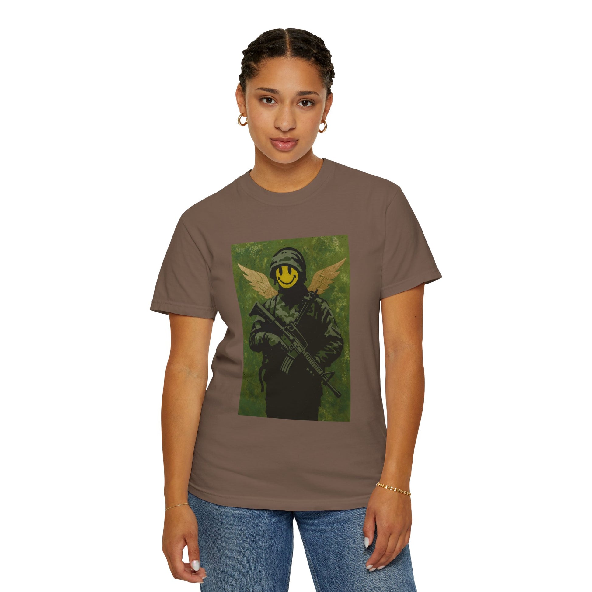 Happy Face Soldier Edition – Military-Urban Graphic Tee
