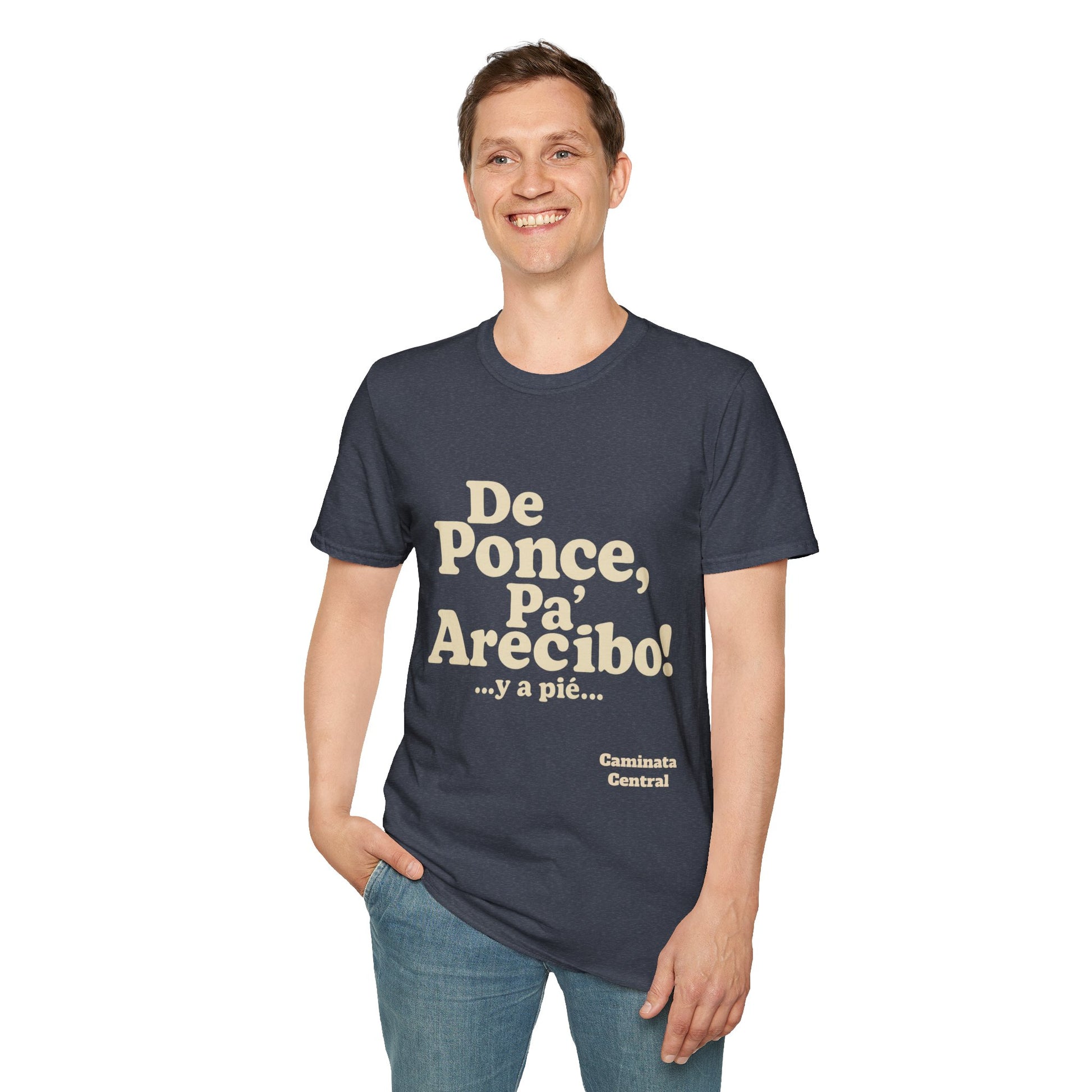 De Ponce P'a Arecibo - Caminata Central T-Shirt, Casual Wear