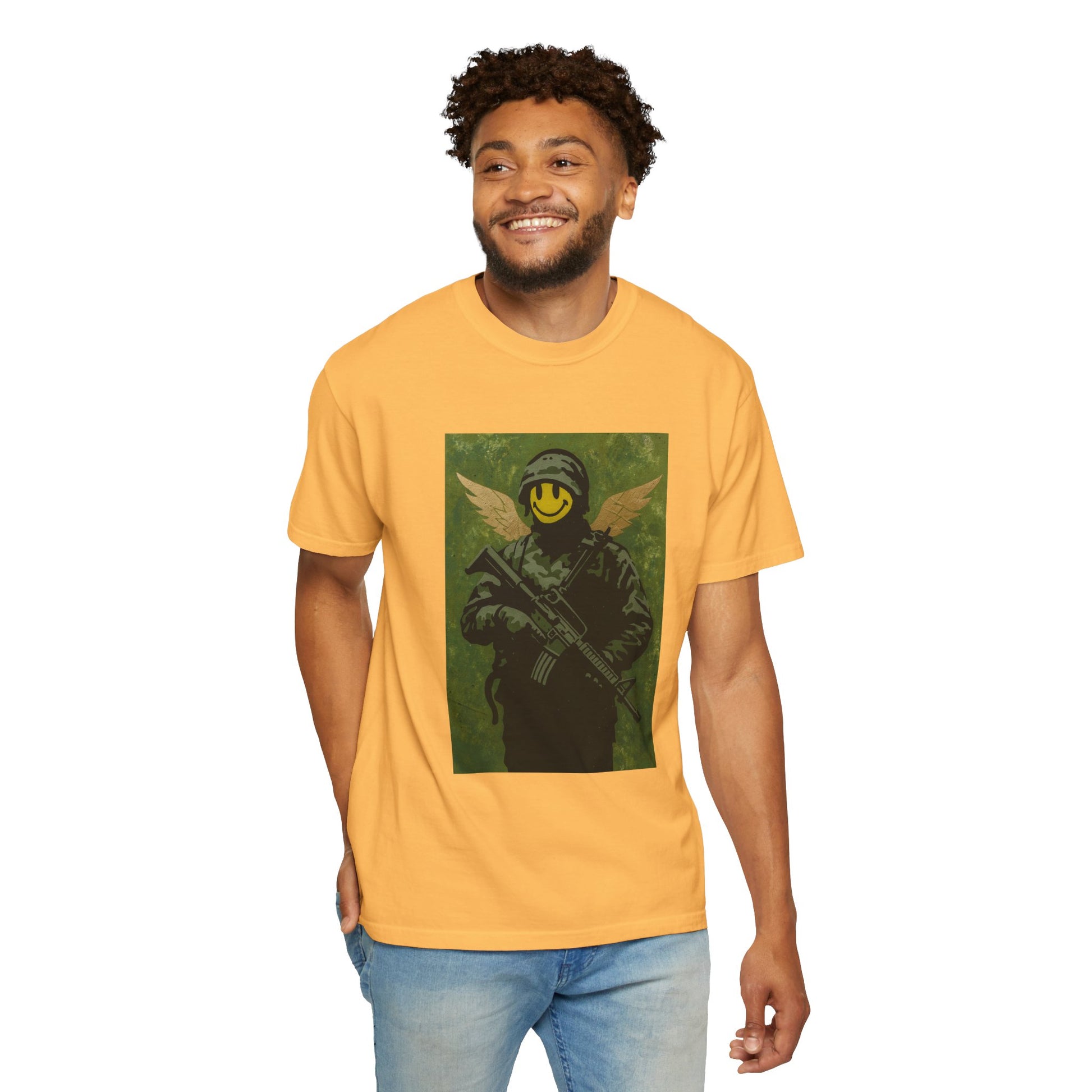 Happy Face Soldier Edition – Military-Urban Graphic Tee