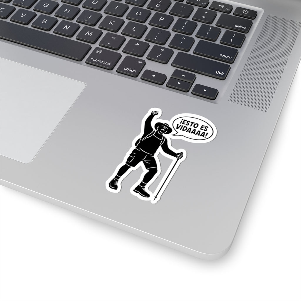 "Esto es Vida" hikers chant, Kiss-Cut Stickers