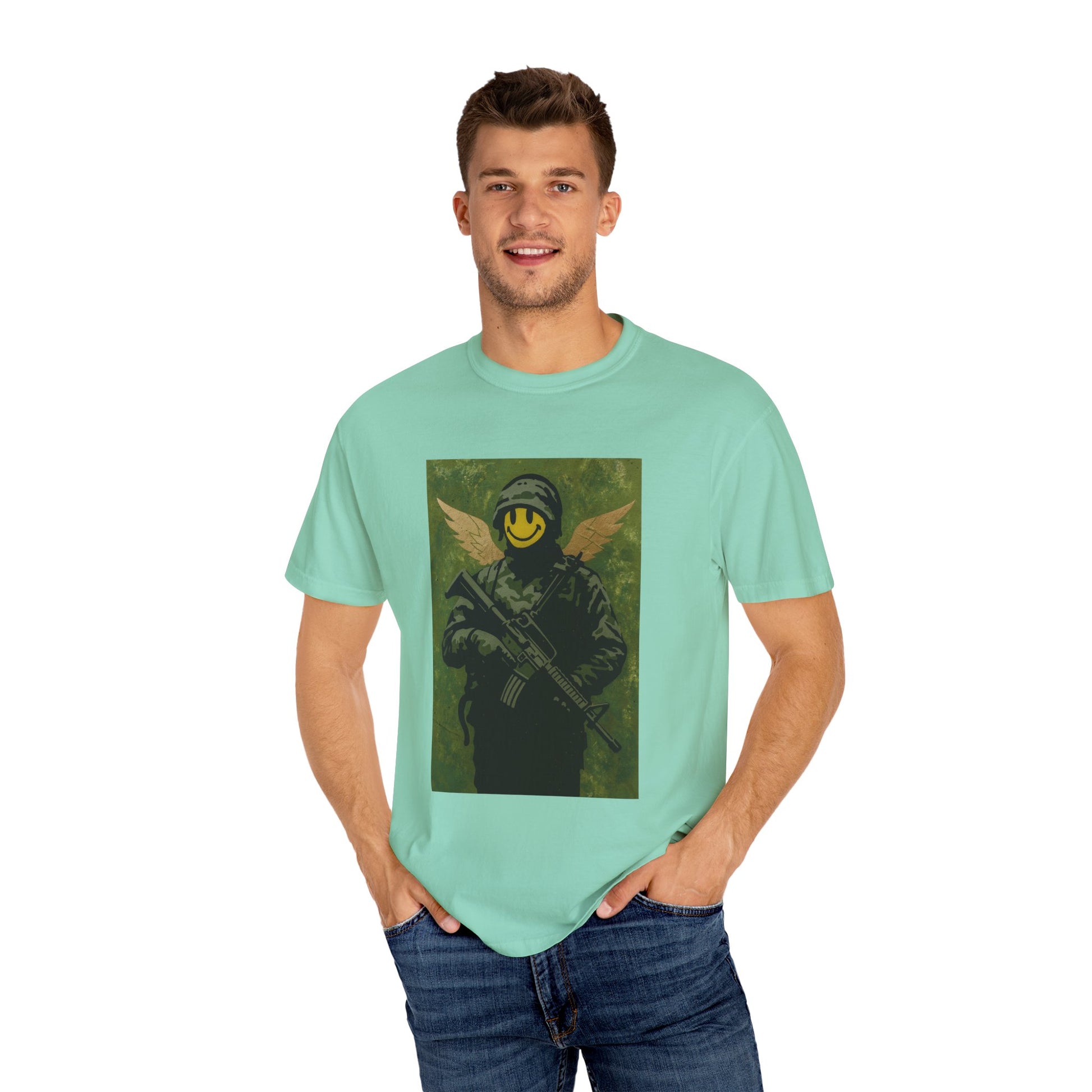 Happy Face Soldier Edition – Military-Urban Graphic Tee