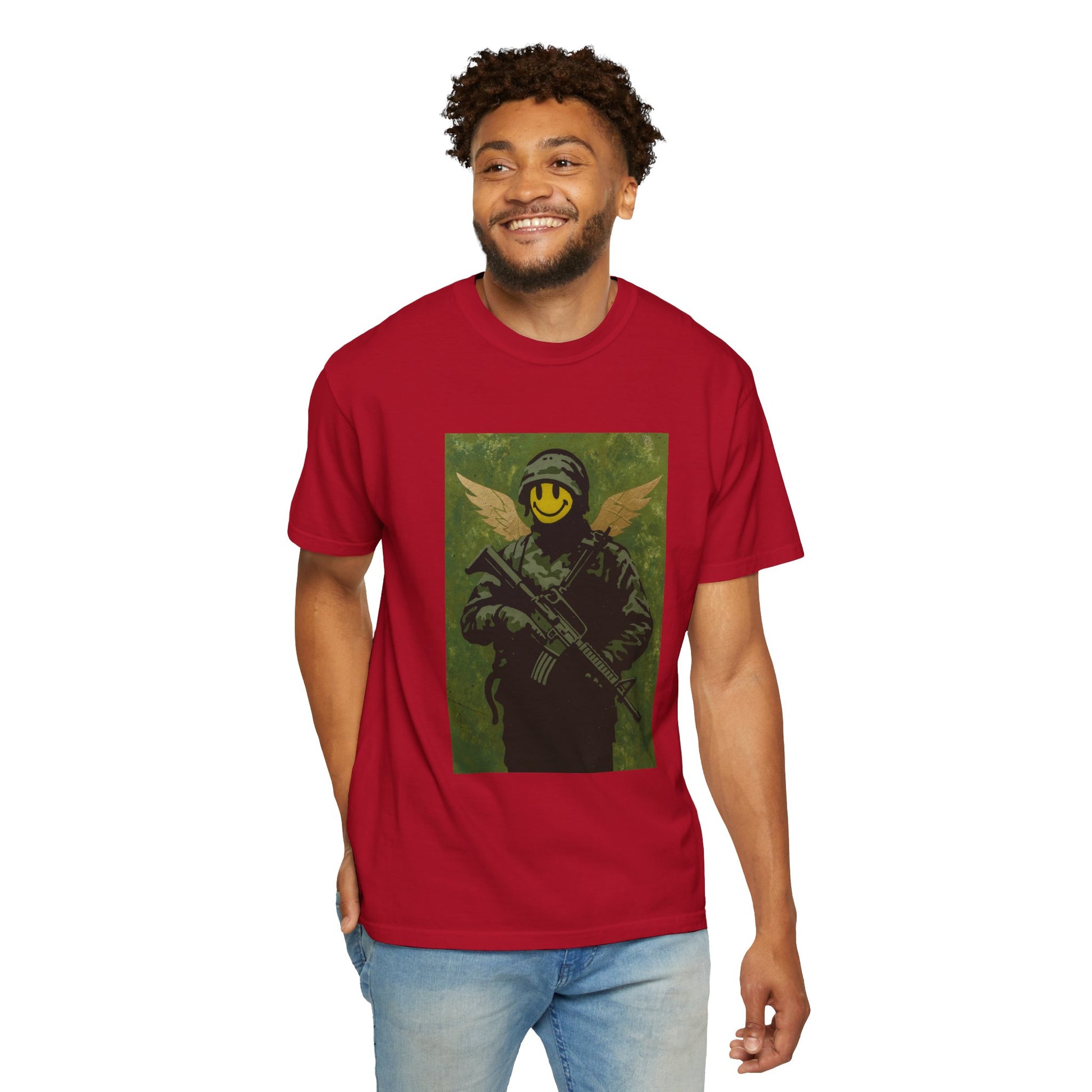 Happy Face Soldier Edition – Military-Urban Graphic Tee