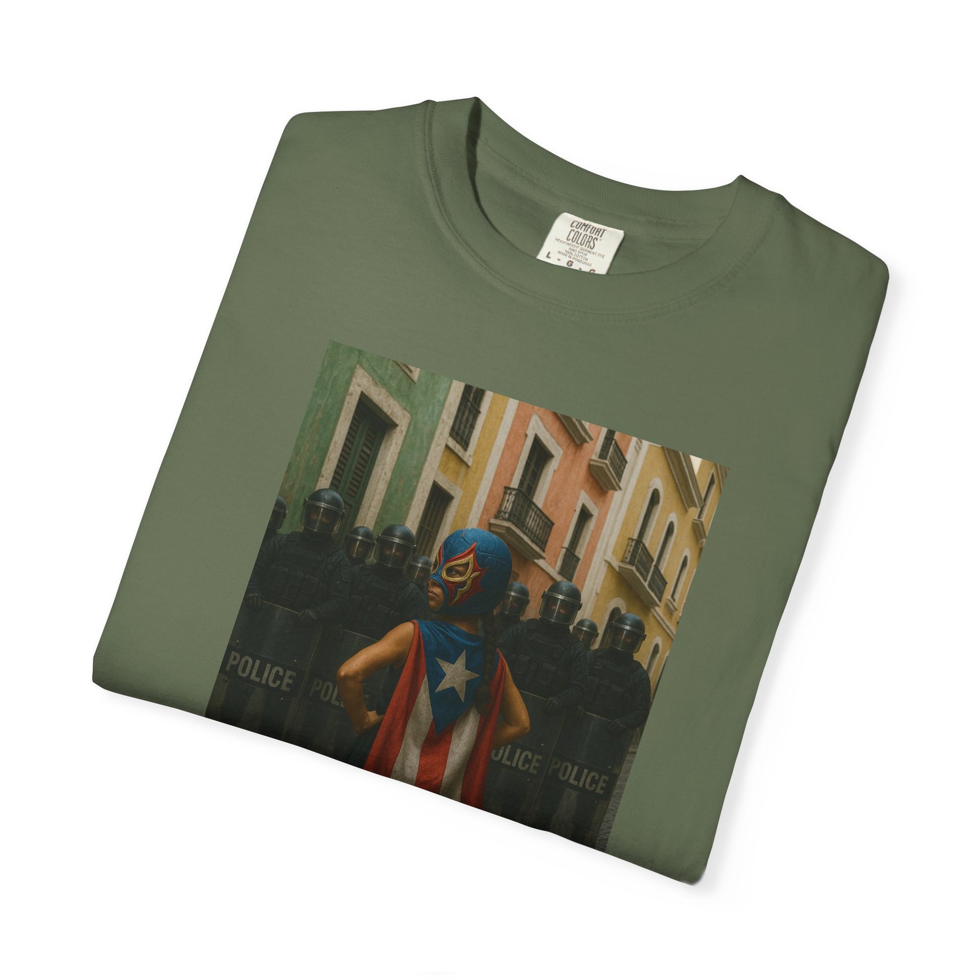 Boricua Super Girl Edition – Military-Urban Graphic Tee