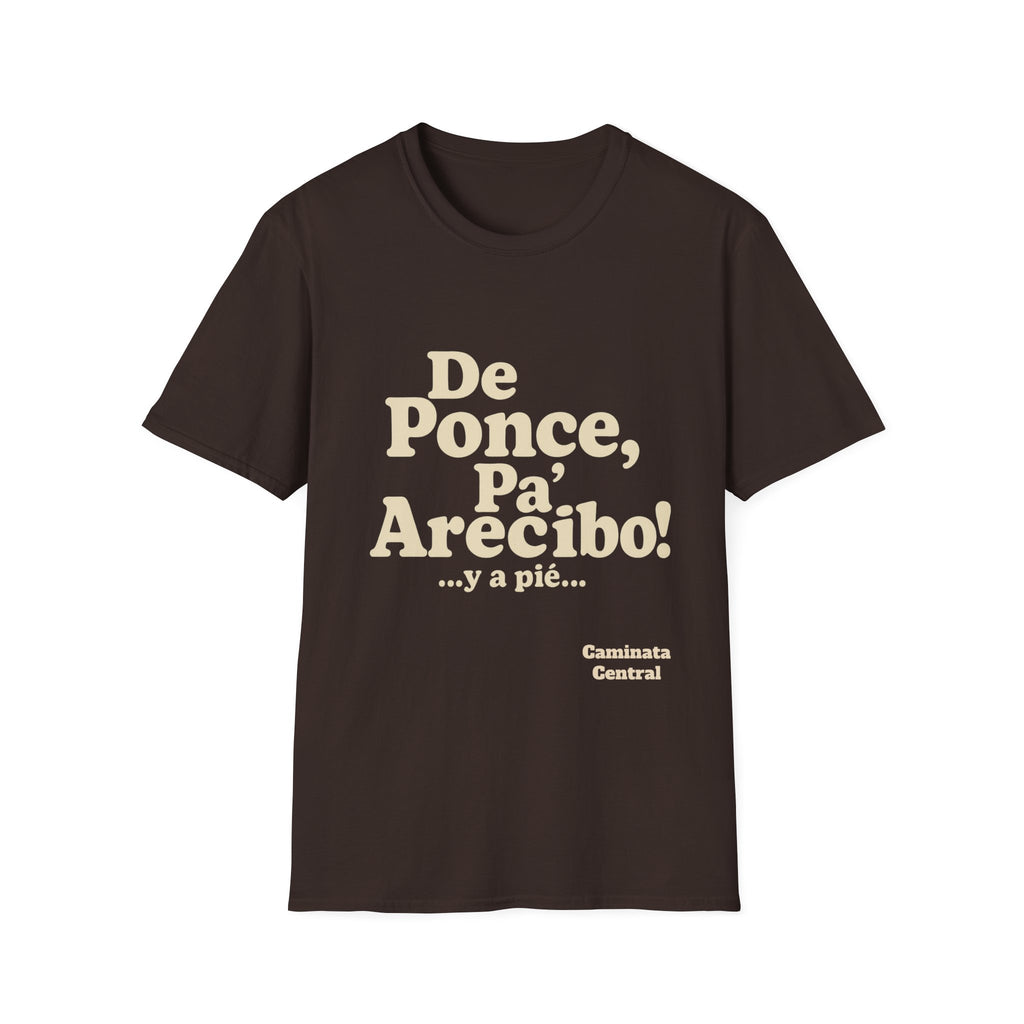 De Ponce P'a Arecibo - Caminata Central T-Shirt, Casual Wear
