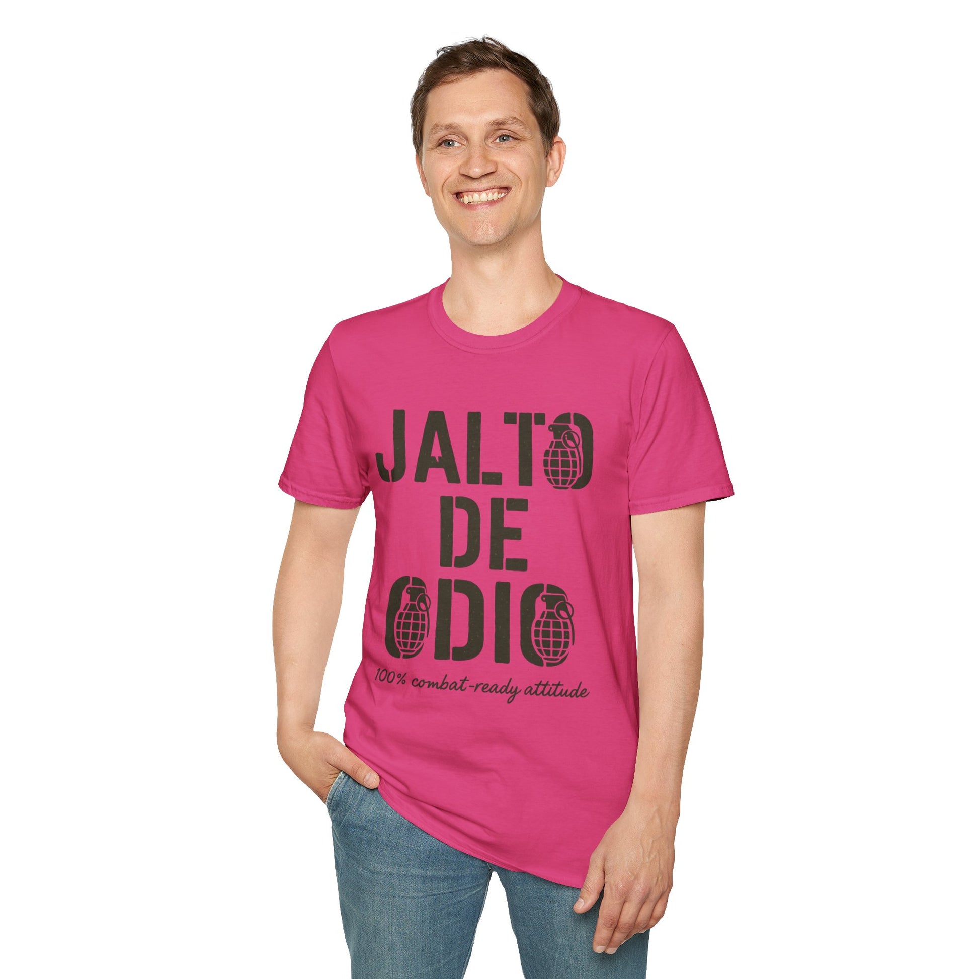 “Jalto de Odio” – Funny Military T-Shirt for the Unit’s Most Negative Hero
