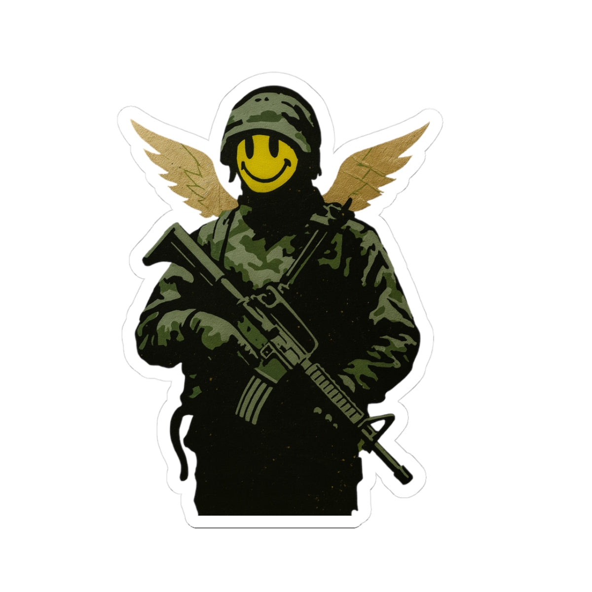 Happy Soldier, Kiss-Cut Stickers