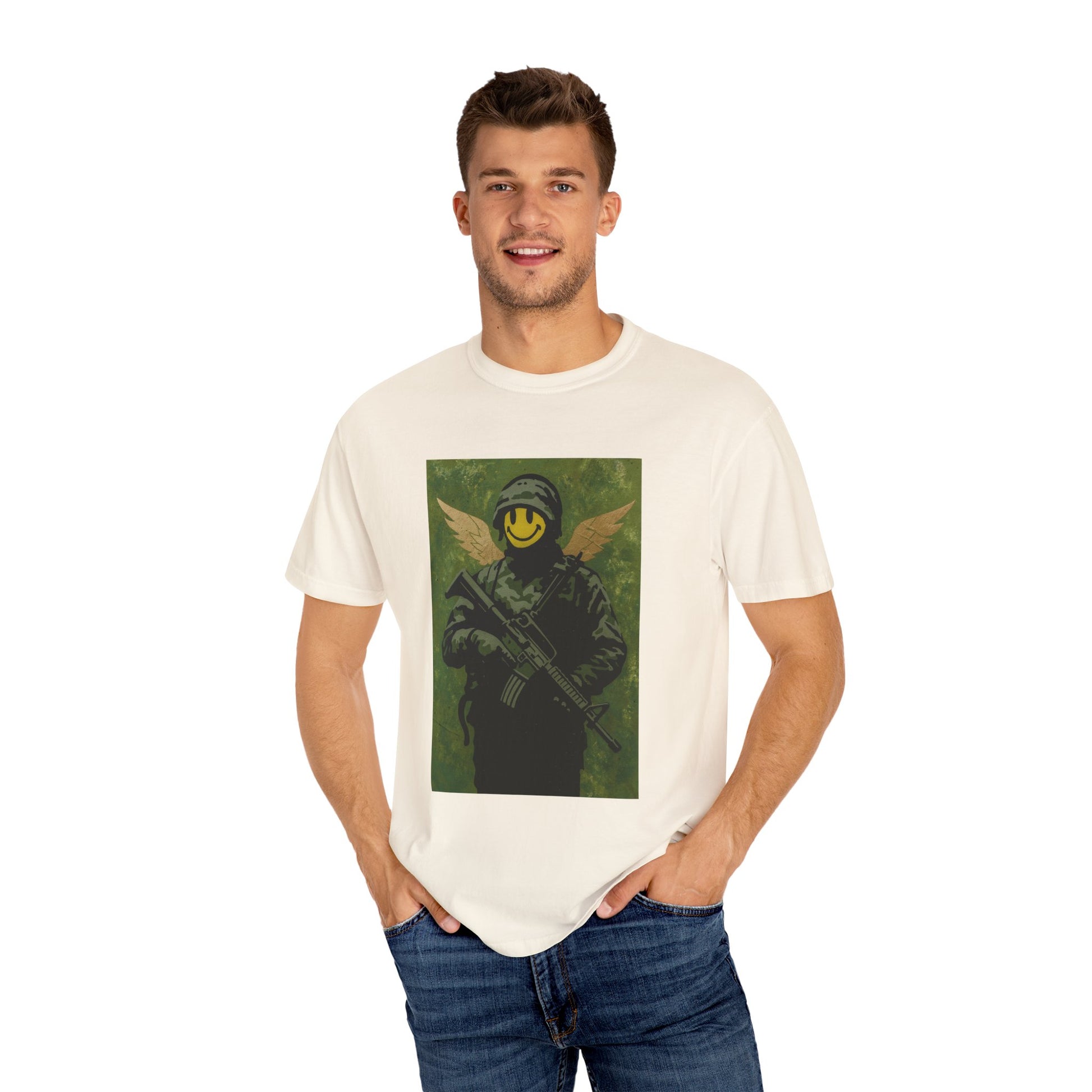 Happy Face Soldier Edition – Military-Urban Graphic Tee