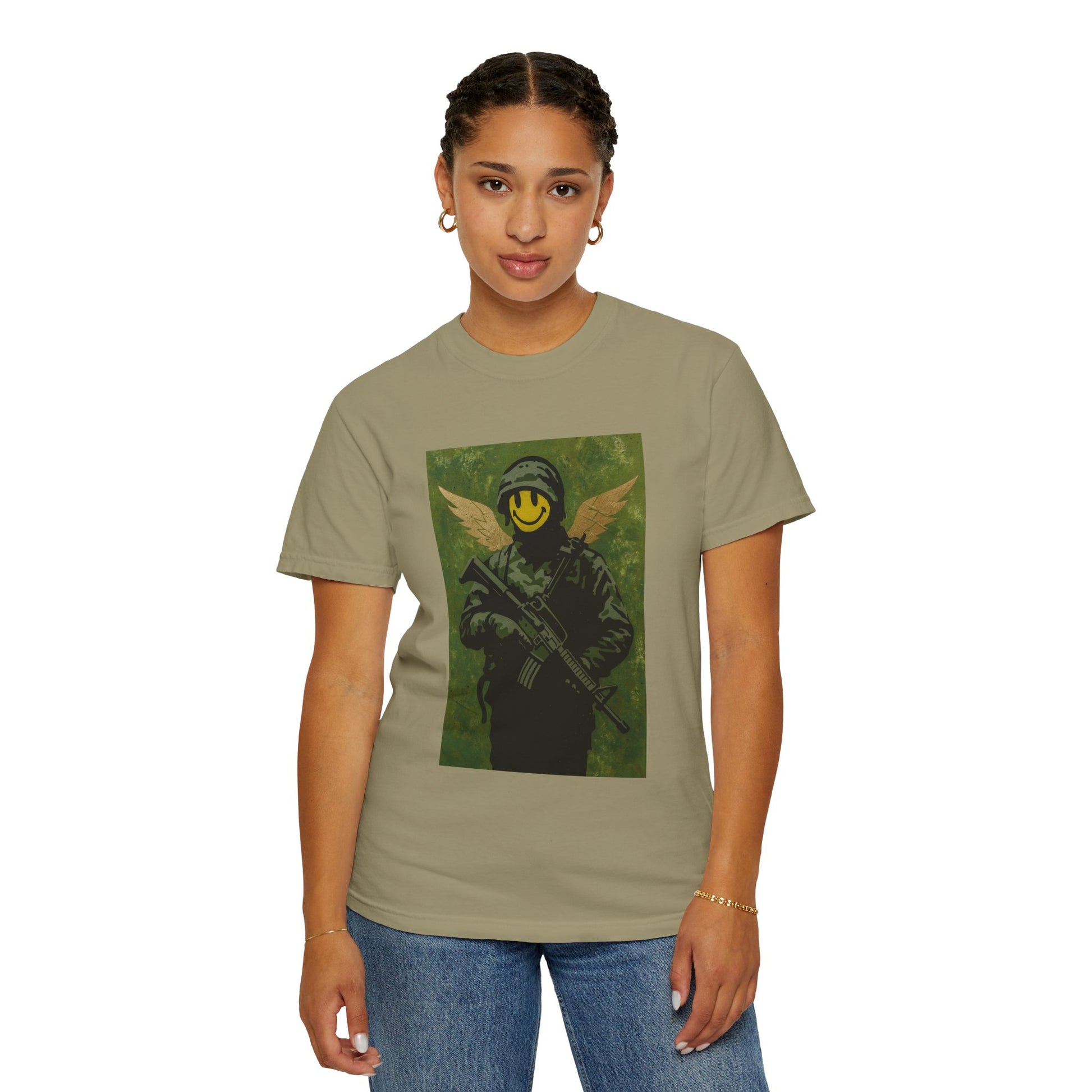 Happy Face Soldier Edition – Military-Urban Graphic Tee