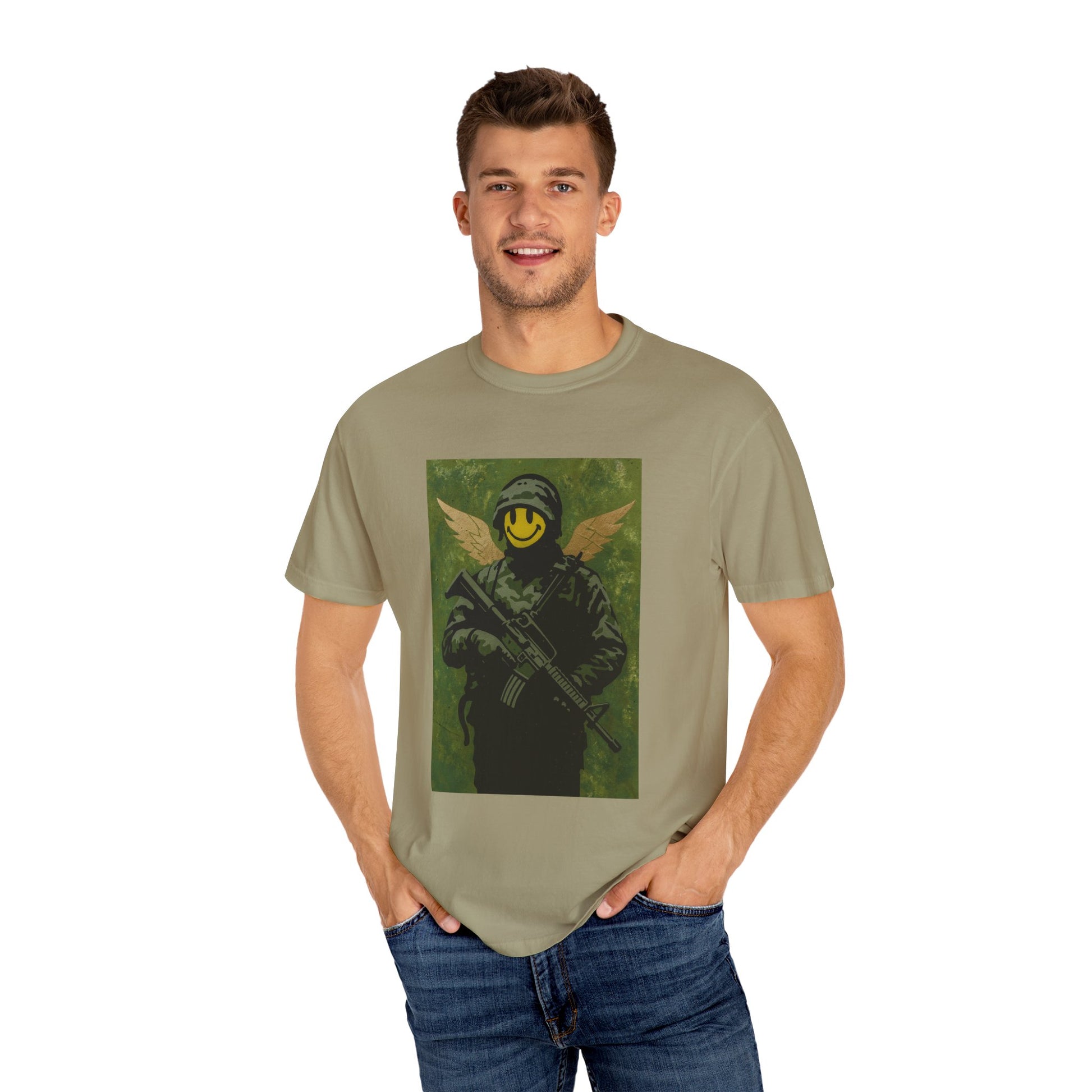 Happy Face Soldier Edition – Military-Urban Graphic Tee