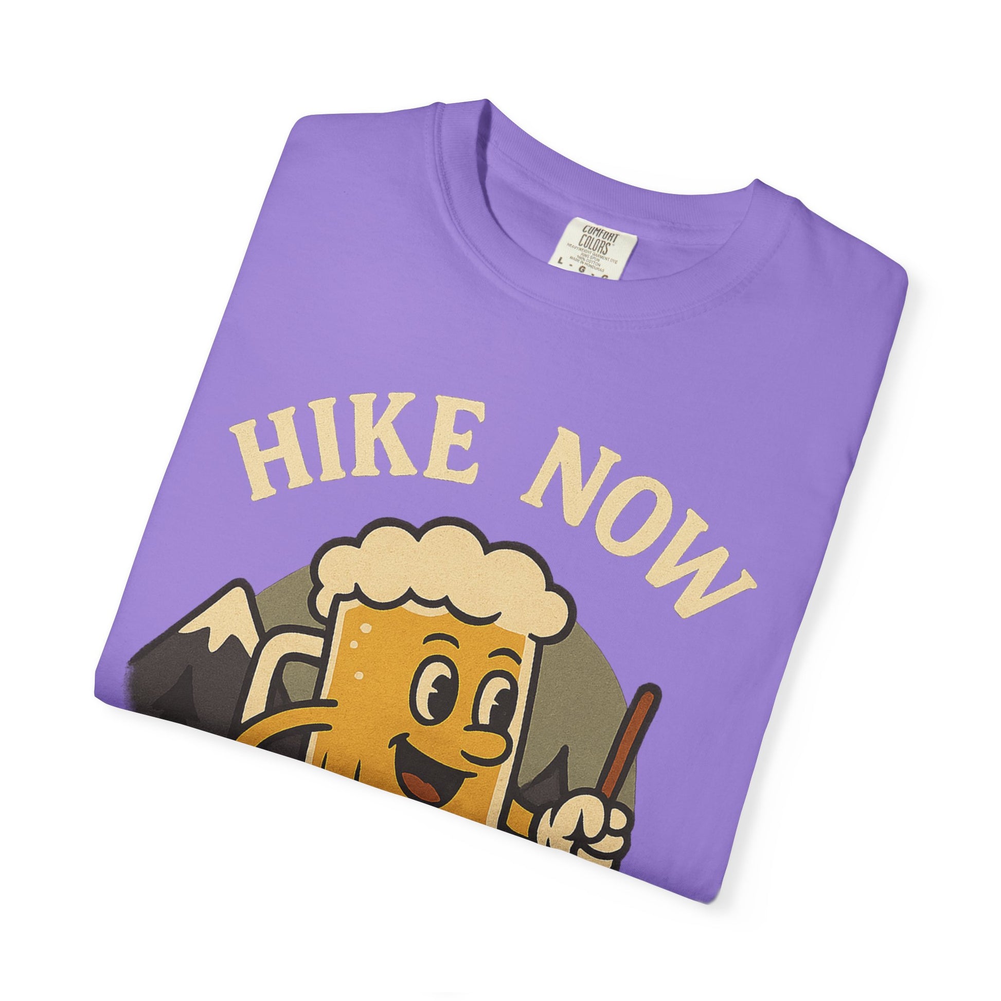 Hike Now, Beer Later…Maybe 1 or 2 for the Road – Funny Hiking Beer T-Shirt