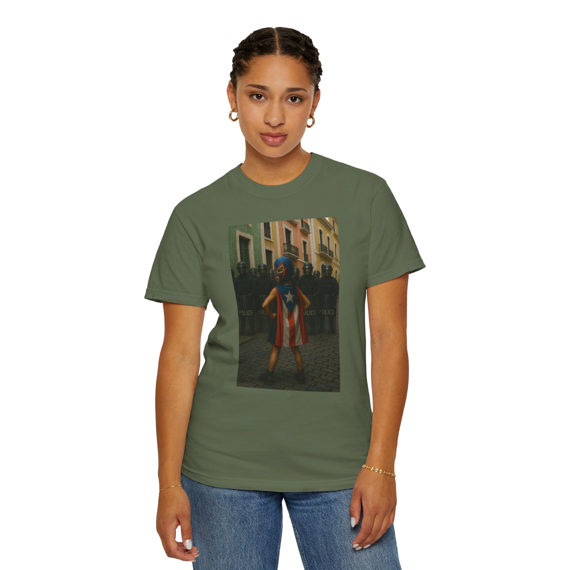 Boricua Super Girl Edition – Military-Urban Graphic Tee