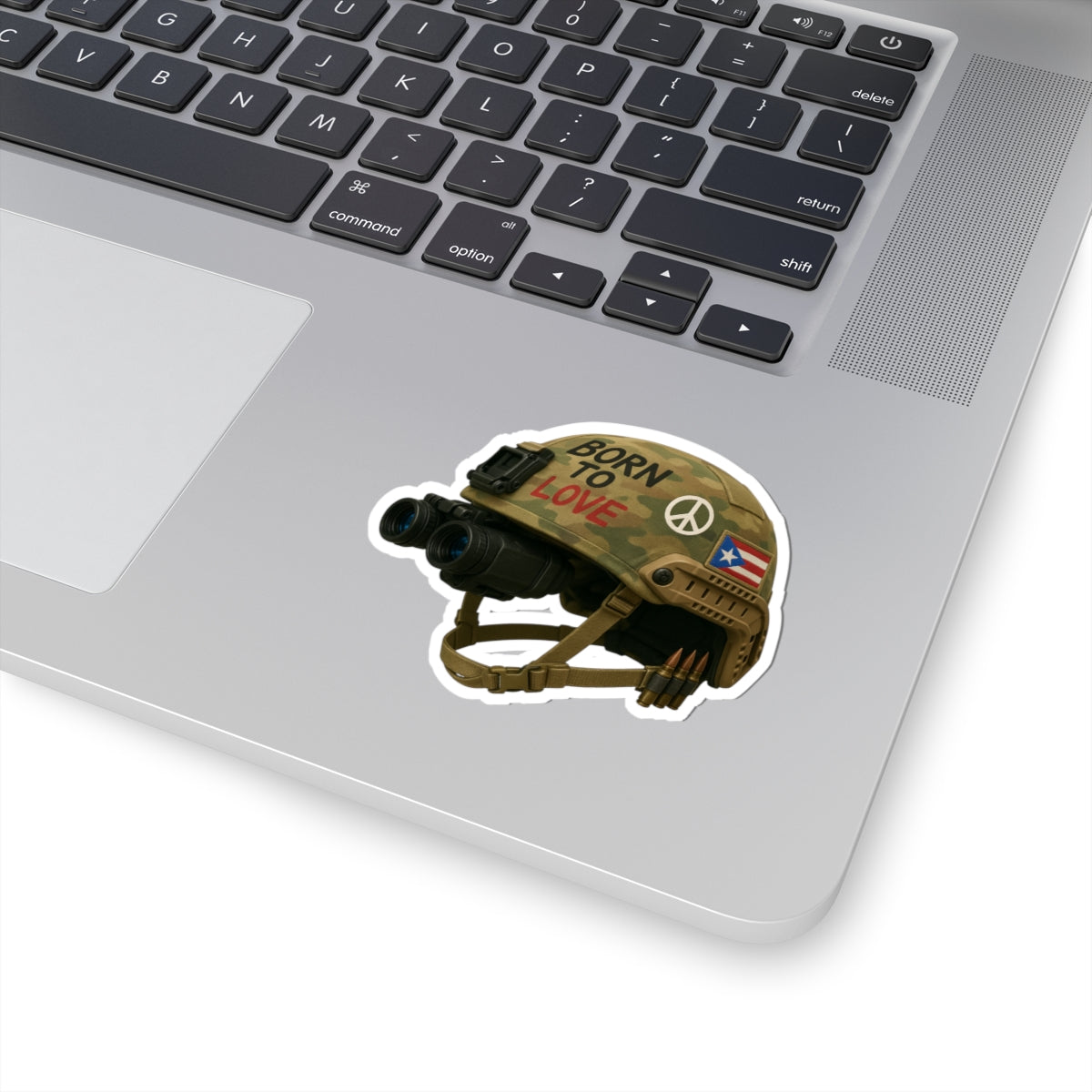 Born to Love - Patriotic Helmet, Kiss-Cut Stickers