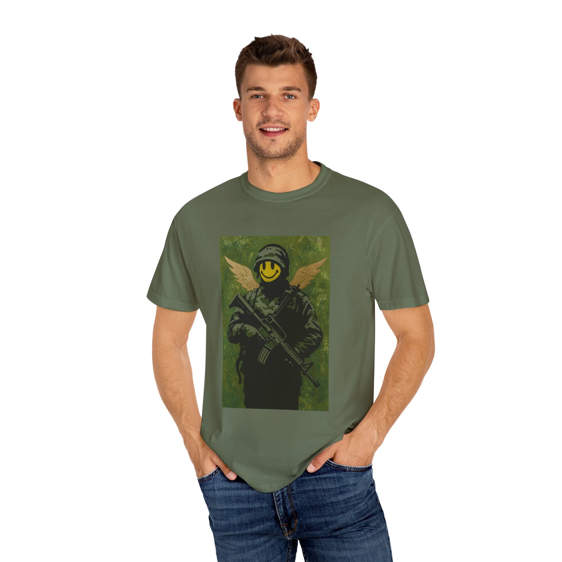 Happy Face Soldier Edition – Military-Urban Graphic Tee
