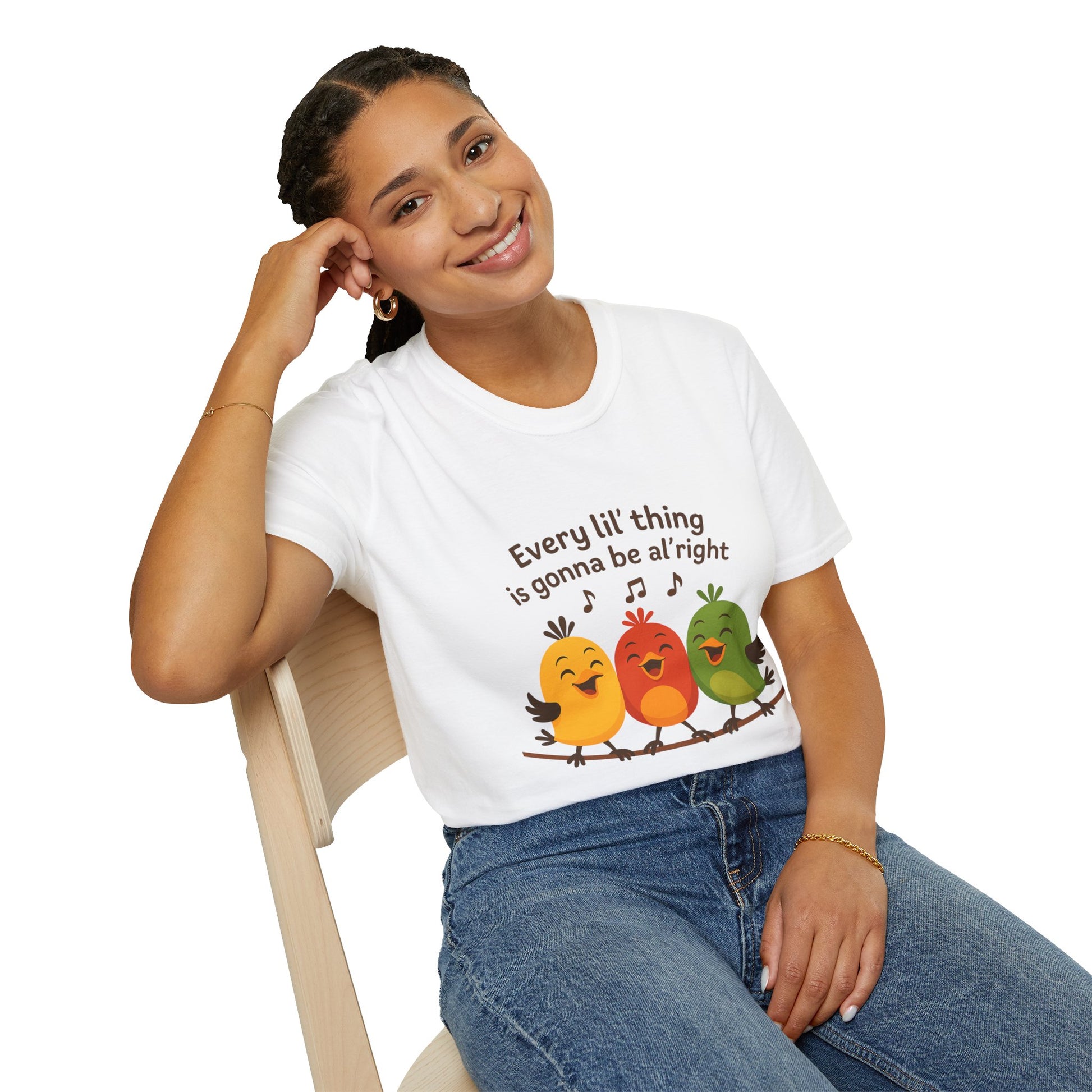 3 Little Birds Funny T-Shirt – “Every li'l thing, is gonna be alright” Edition