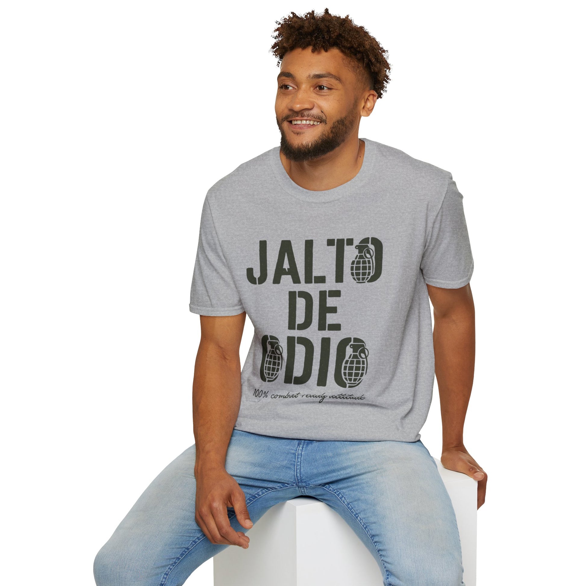 “Jalto de Odio” – Funny Military T-Shirt for the Unit’s Most Negative Hero