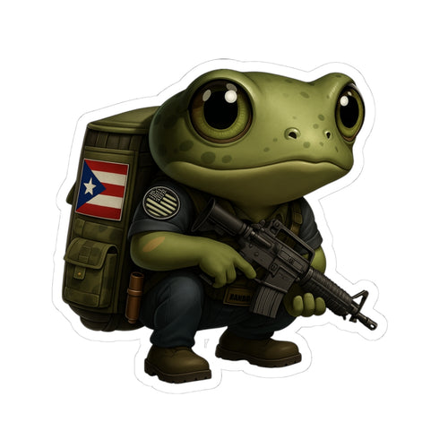 "Boricua" Coquí Guardian, Kiss-Cut Stickers