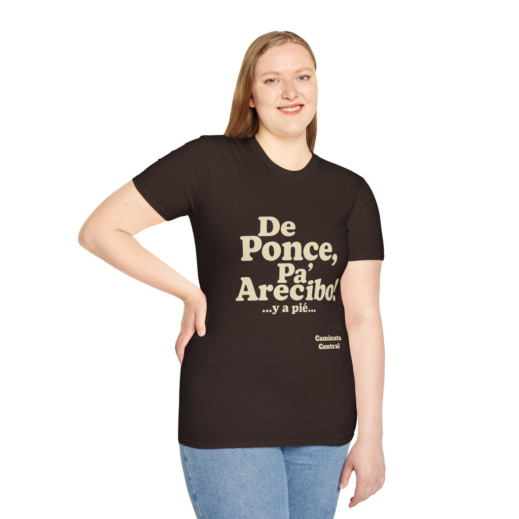 De Ponce P'a Arecibo - Caminata Central T-Shirt, Casual Wear