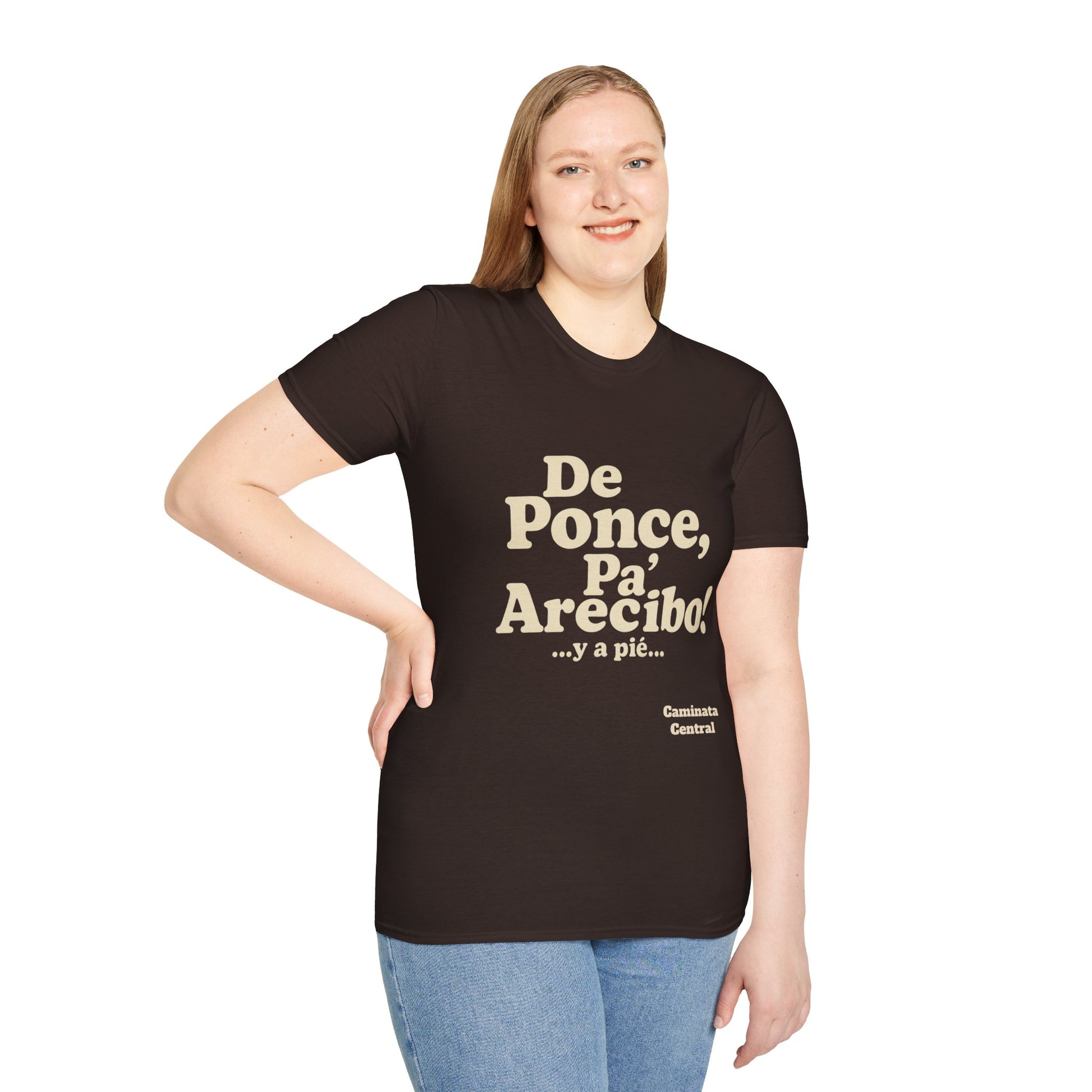 De Ponce P'a Arecibo - Caminata Central T-Shirt, Casual Wear