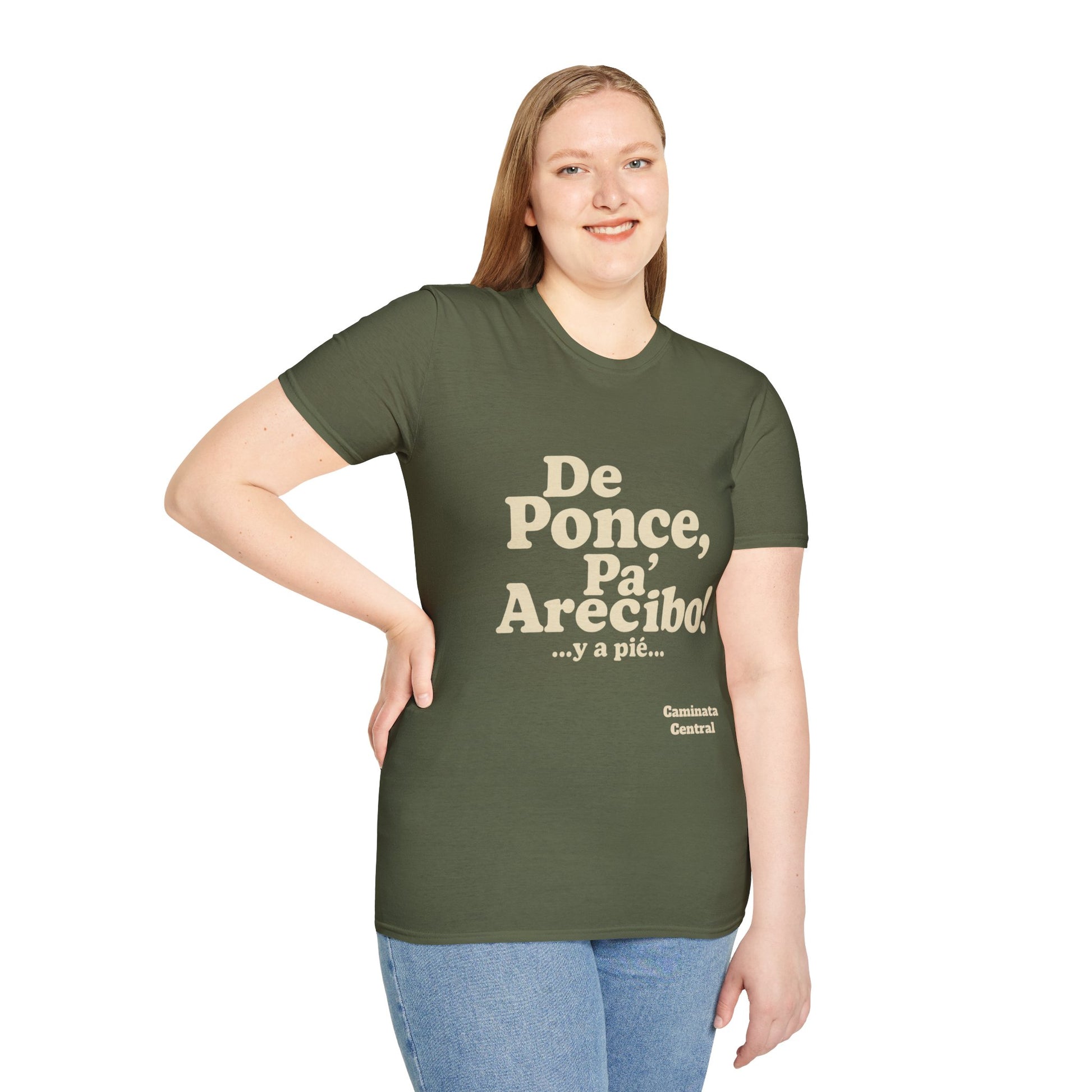 De Ponce P'a Arecibo - Caminata Central T-Shirt, Casual Wear