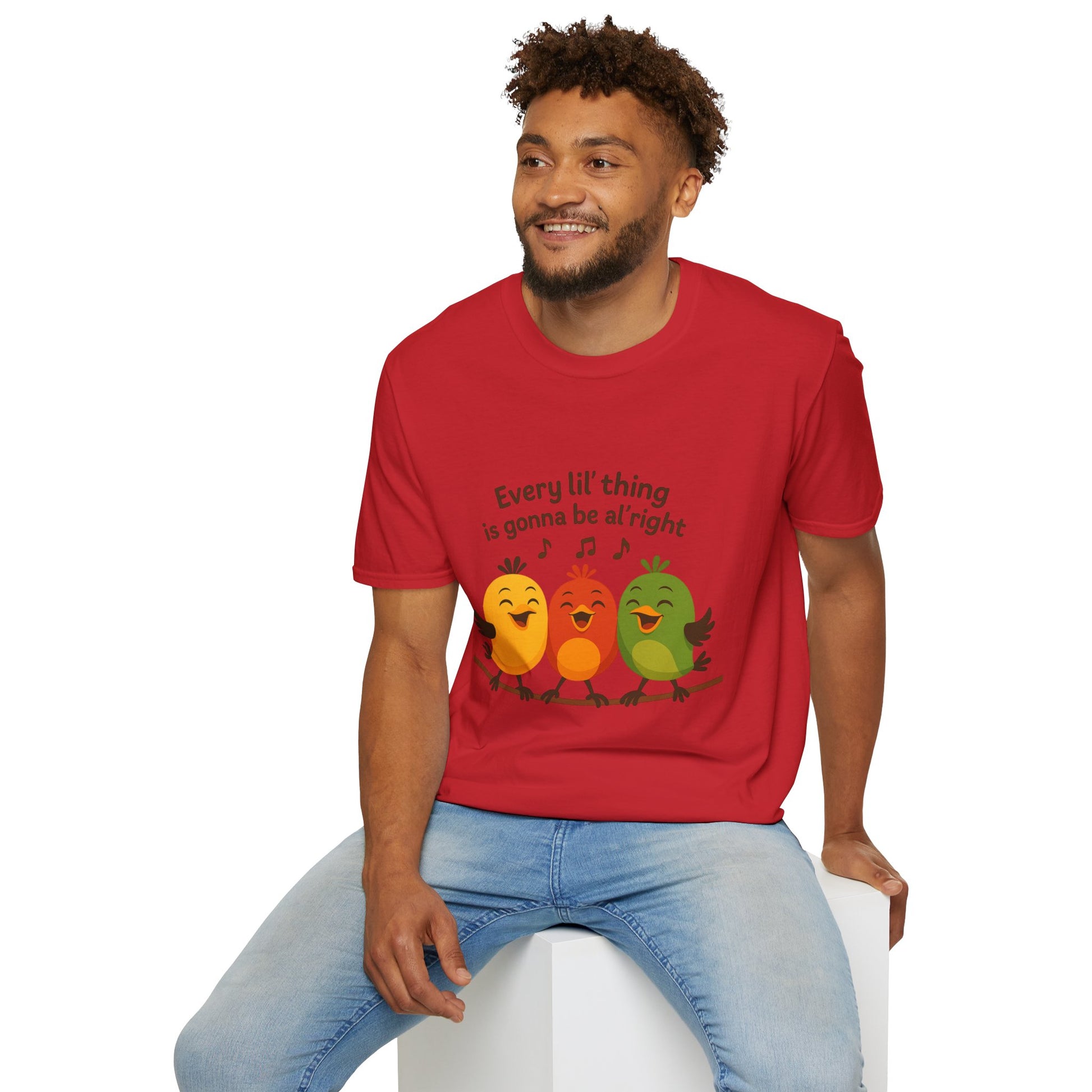 3 Little Birds Funny T-Shirt – “Every li'l thing, is gonna be alright” Edition