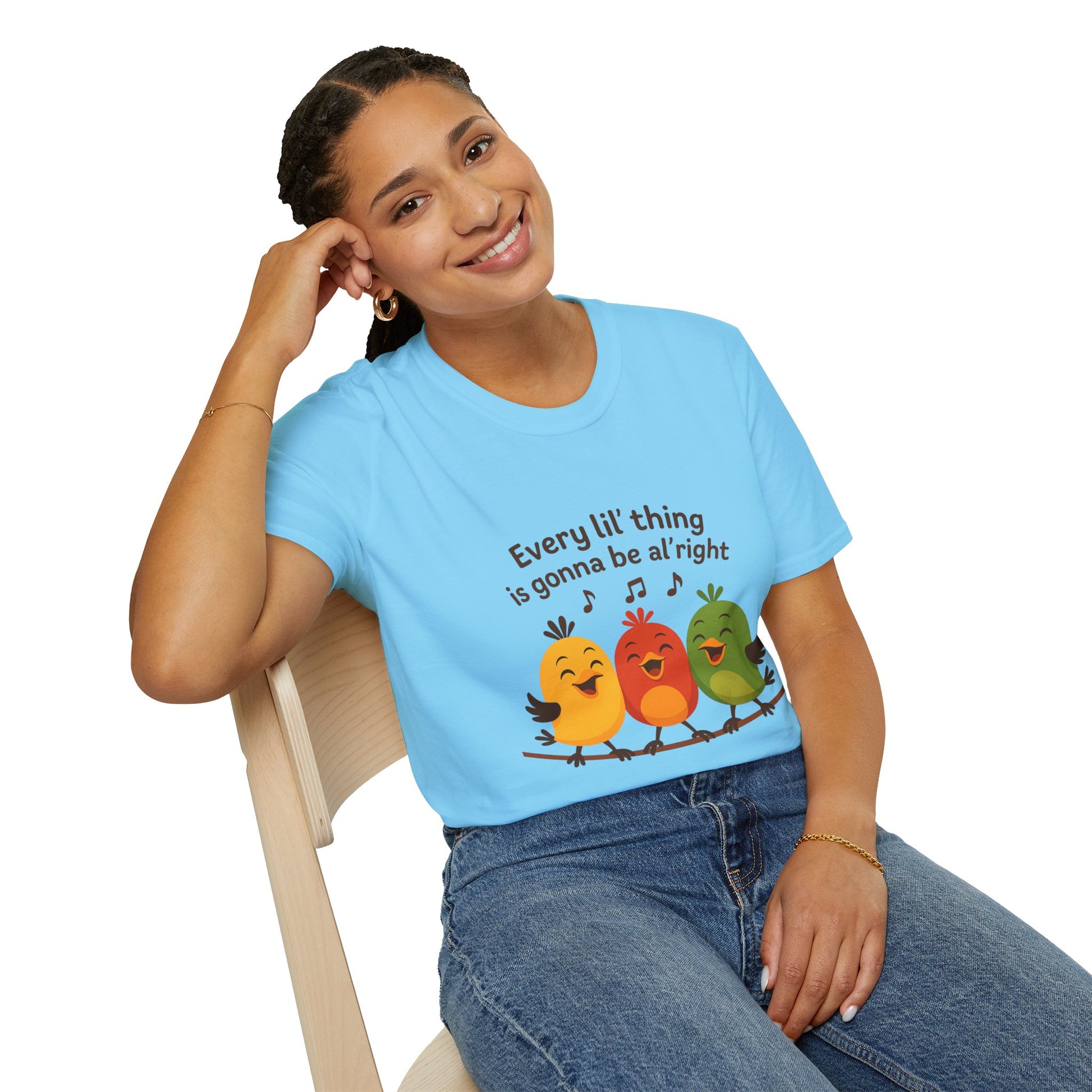 3 Little Birds Funny T-Shirt – “Every li'l thing, is gonna be alright” Edition