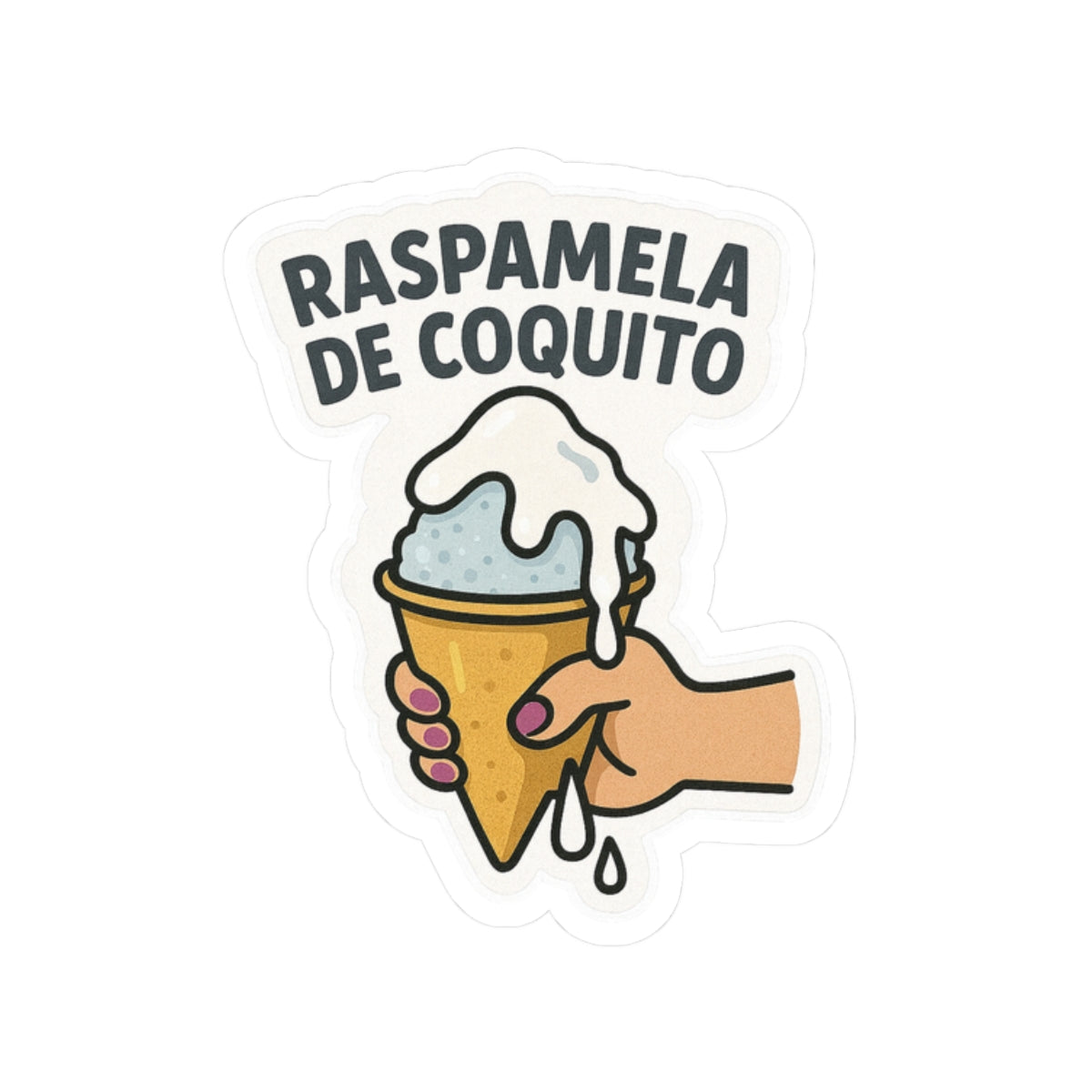 "Raspamela de Coquito", Kiss-Cut Stickers