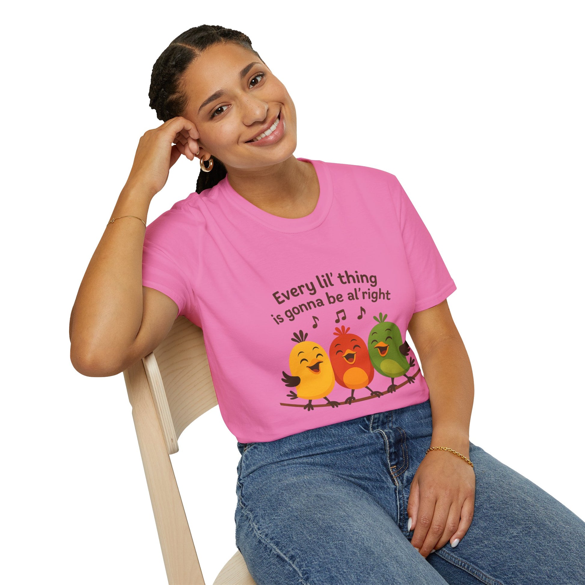 3 Little Birds Funny T-Shirt – “Every li'l thing, is gonna be alright” Edition