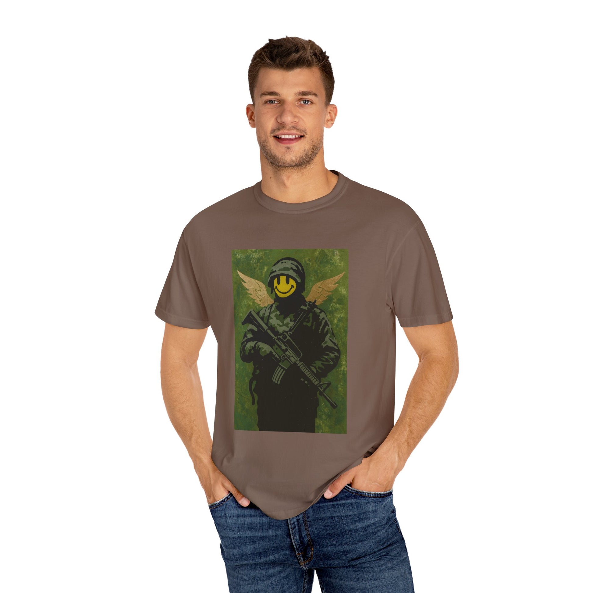 Happy Face Soldier Edition – Military-Urban Graphic Tee