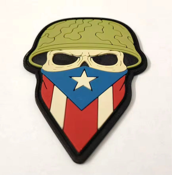 Patriotic Skull - Tactical Morale PVC Patch