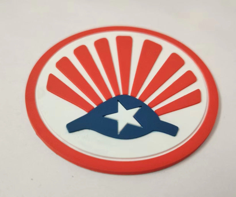 "Concha de Peregrino" Puerto Rico flag - PVC Patch
