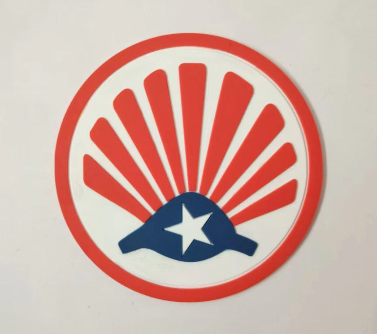 "Concha de Peregrino" Puerto Rico flag - PVC Patch