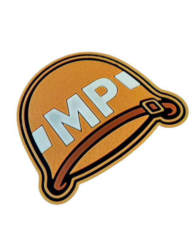 Old School MP, Vintage MP Helmet PVC Patch, Classic MP Helmet – Tactical PVC Patch