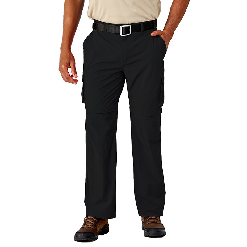 Summer Pants Men Convertible Pants Lightweight Quick Dry Cargo Work Hike Trousers Man Casual Straight Pants Elastic-4