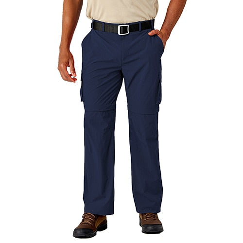 Summer Pants Men Convertible Pants Lightweight Quick Dry Cargo Work Hike Trousers Man Casual Straight Pants Elastic-7